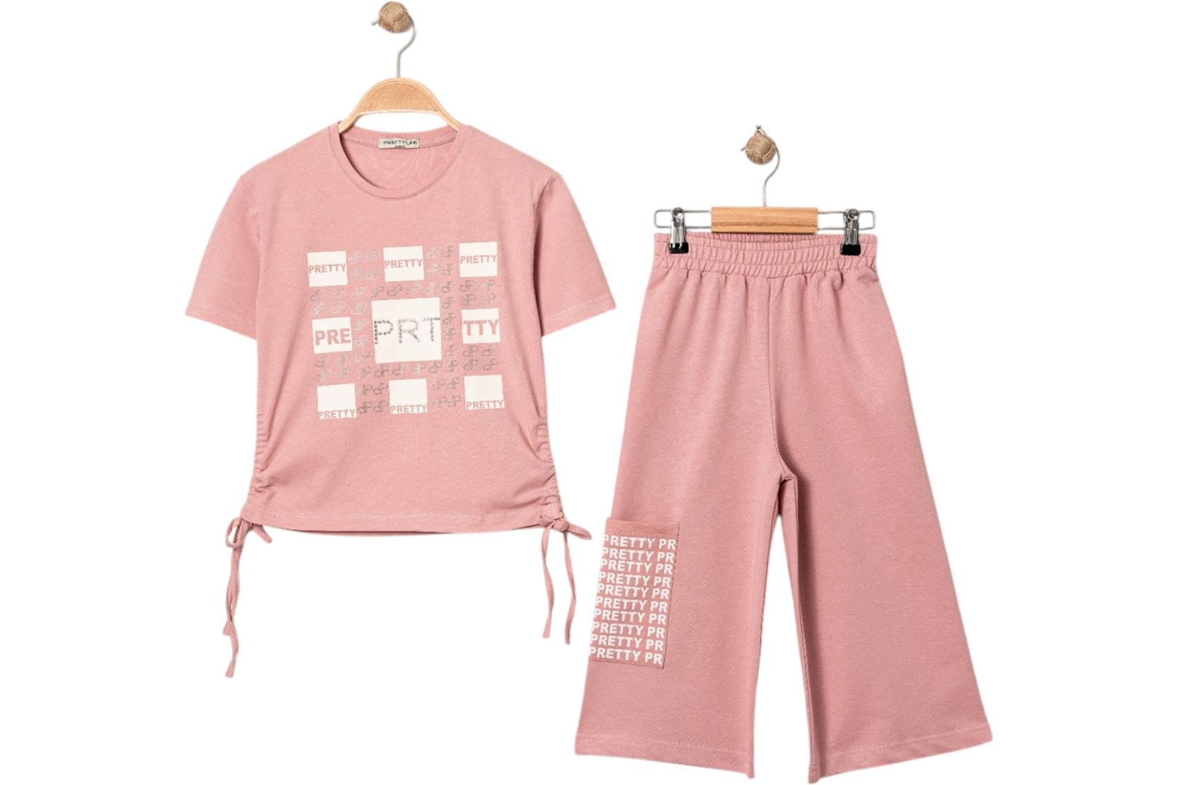 7266 الجملة الأطفال الصيف قطعتين الدعاوى للفتيات الذين تتراوح أعمارهم بين 5-8