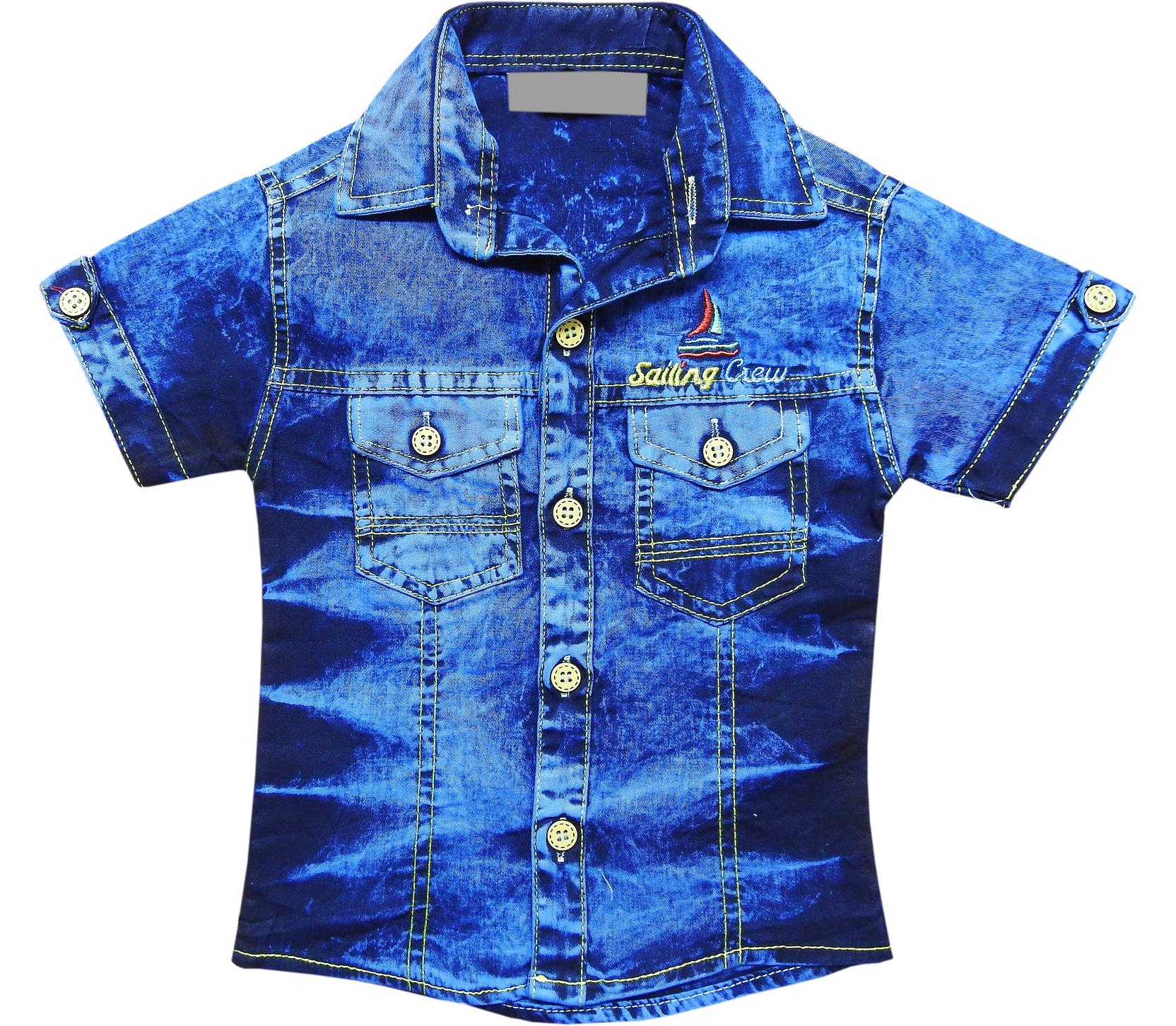 джинсовая рубашка детская