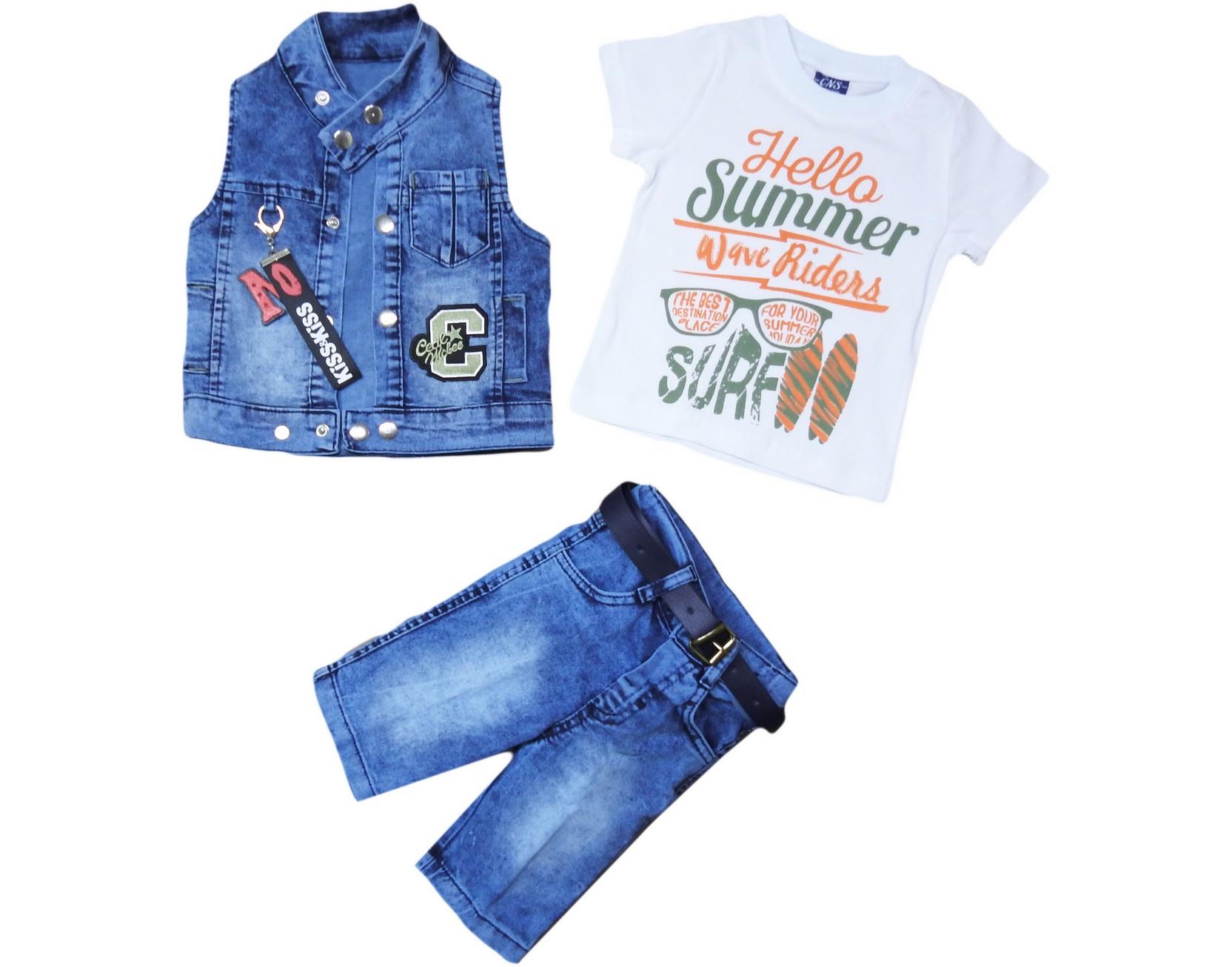 children's denim vest