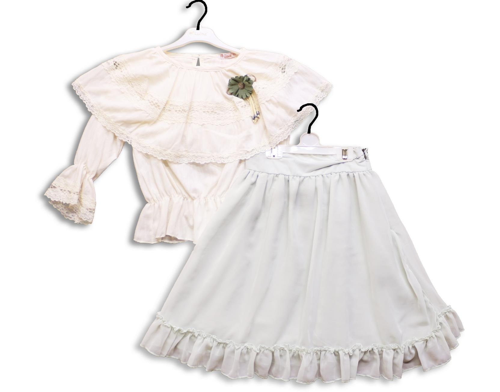 3375 оптом детские костюмы-тройки для девочек на 6-7-8-9 лет  