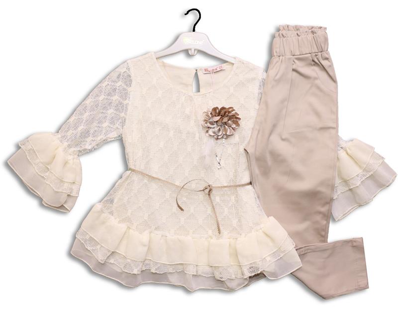 3394 toptan ikili kız çocuk takım 6-7-8-9 yaş