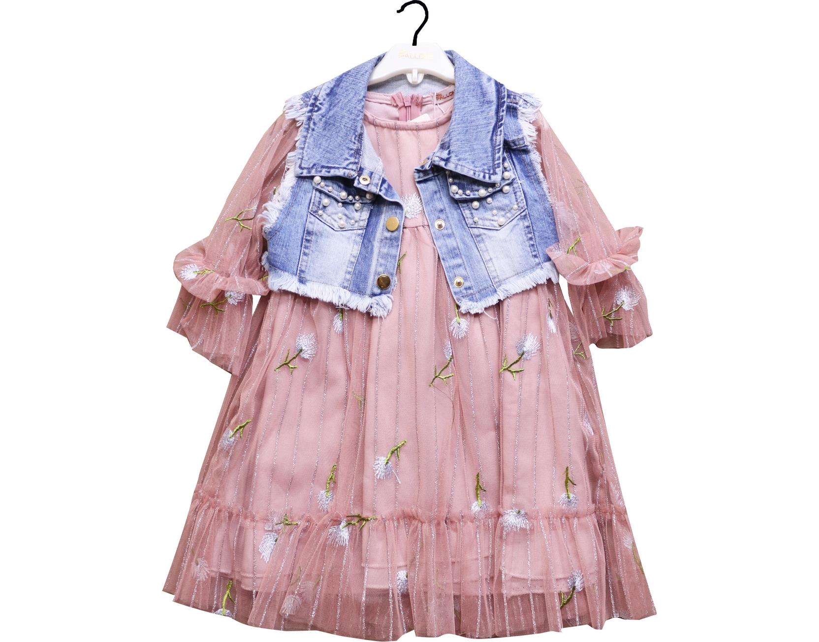 3434 فستان بنات بالجملة 2-3-4-5 سنوات