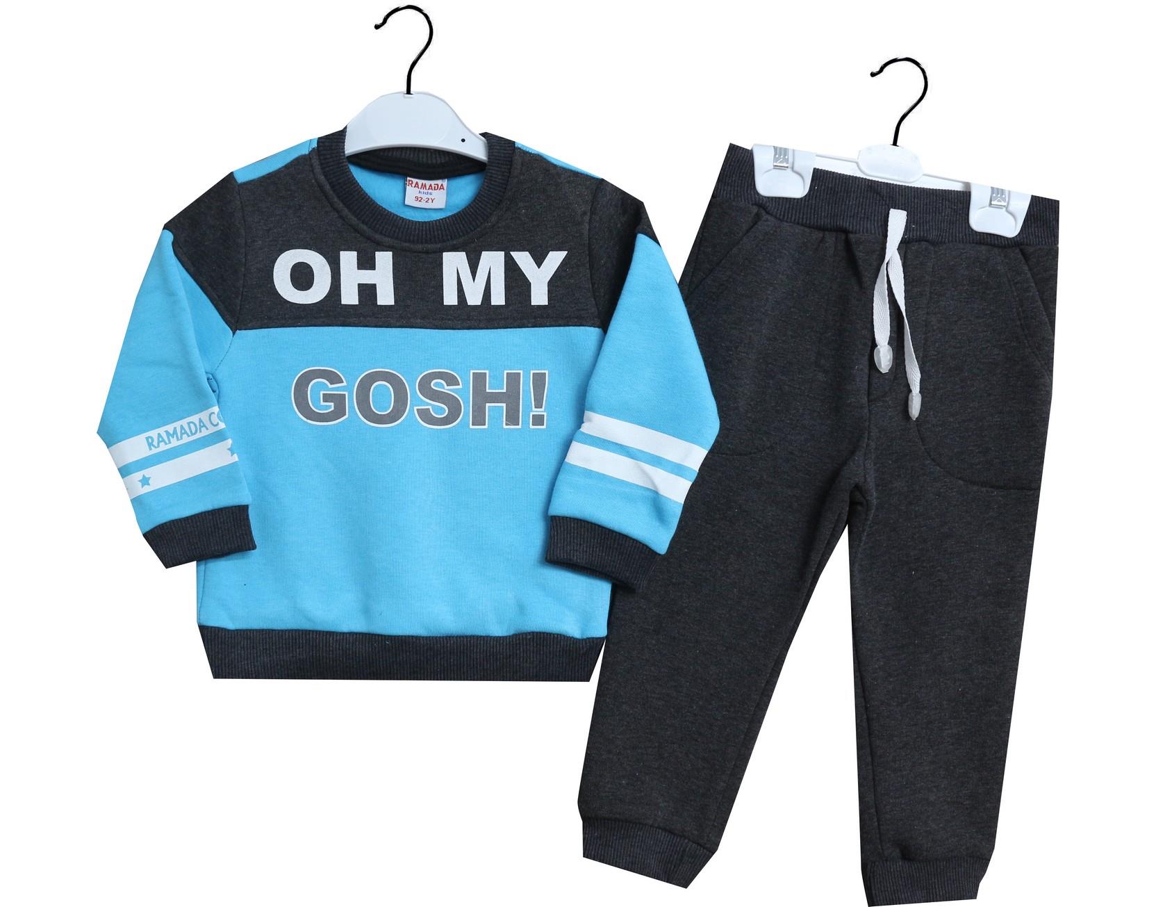 2257 بدلة أطفال برقبة دائرية مكونة من 3 حبال من 2-3-4-5 سنوات