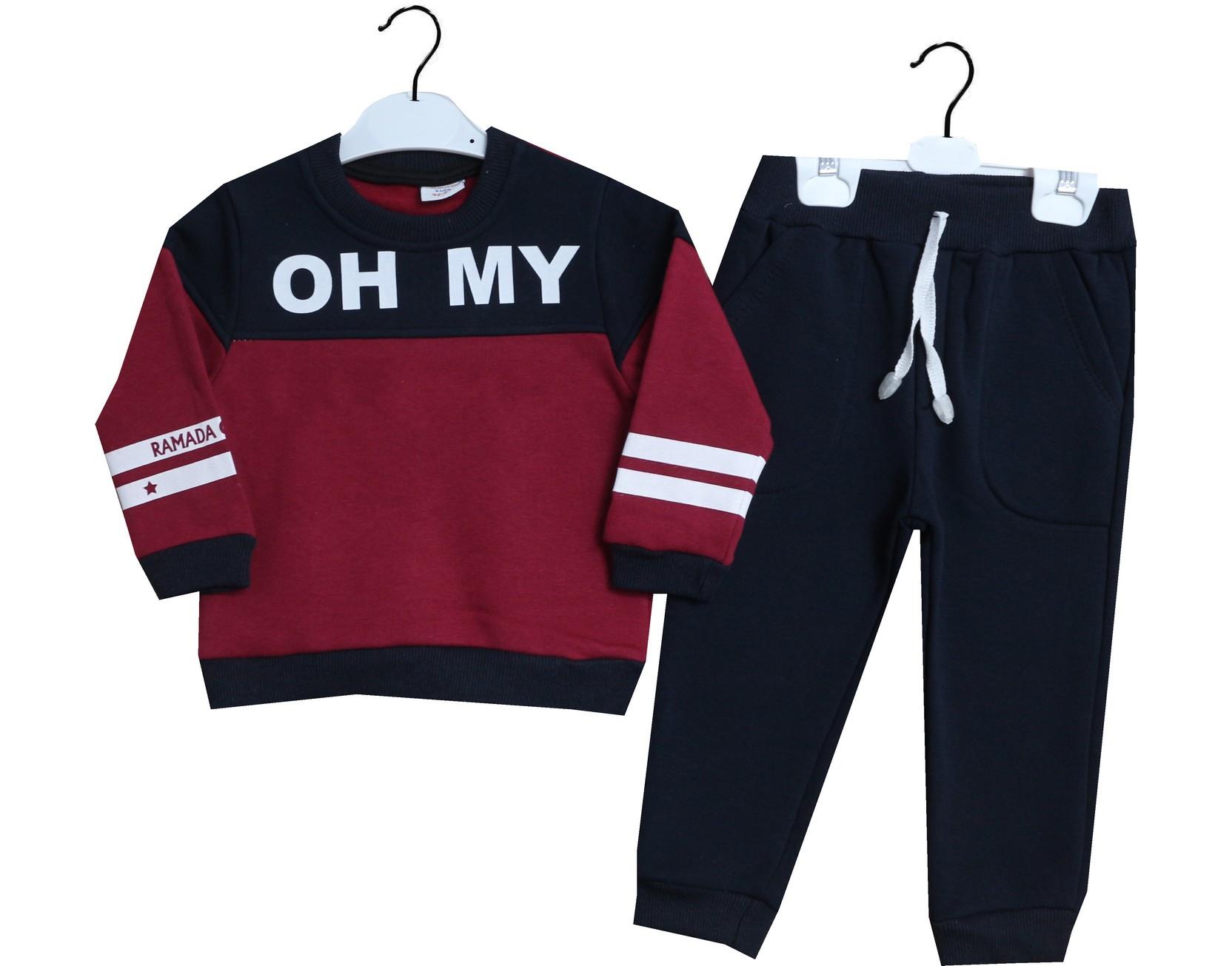 2257 بدلة أطفال برقبة دائرية مكونة من 3 حبال من 2-3-4-5 سنوات