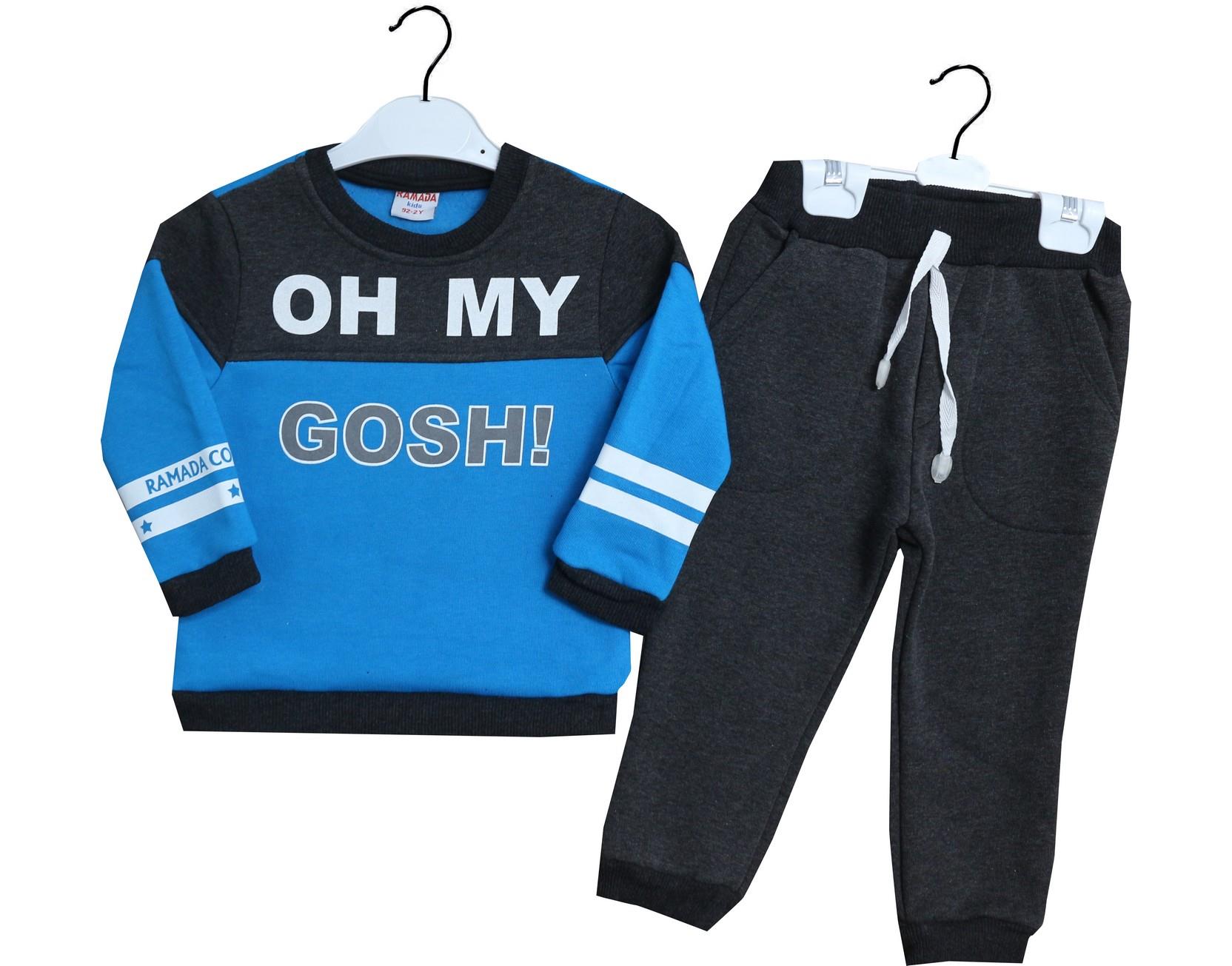 2257 بدلة أطفال برقبة دائرية مكونة من 3 حبال من 2-3-4-5 سنوات