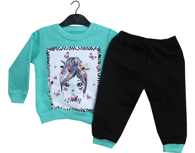 1038 toptan 3ip kız çocuk takım 1-2-3-4 yaş