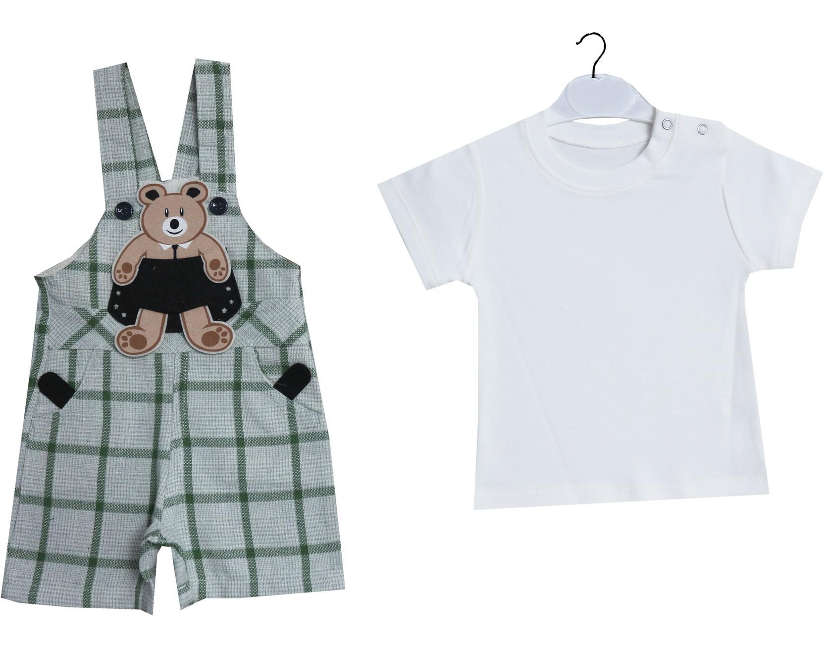 2541 toptan ekose bebe slopet 6-9-12-18 ay