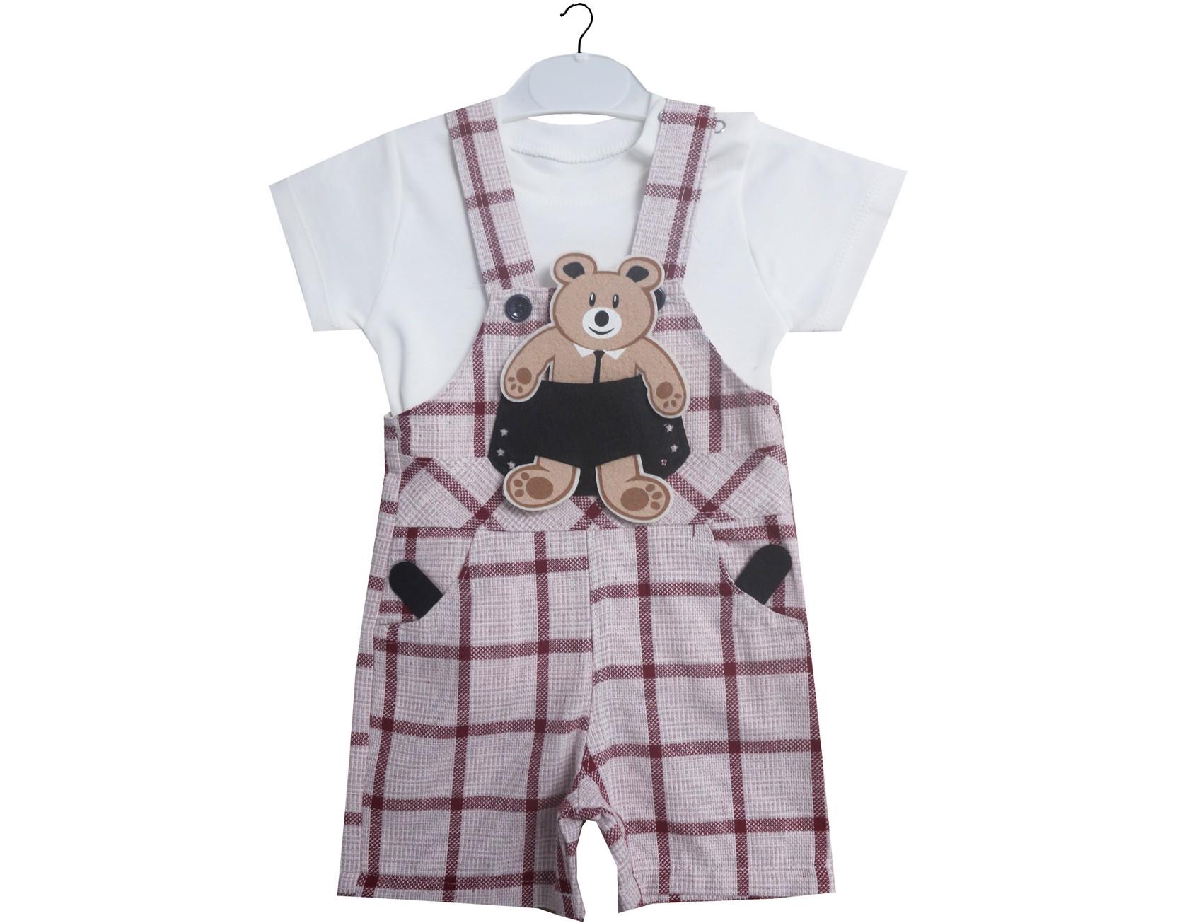 2541 toptan ekose bebe slopet 6-9-12-18 ay