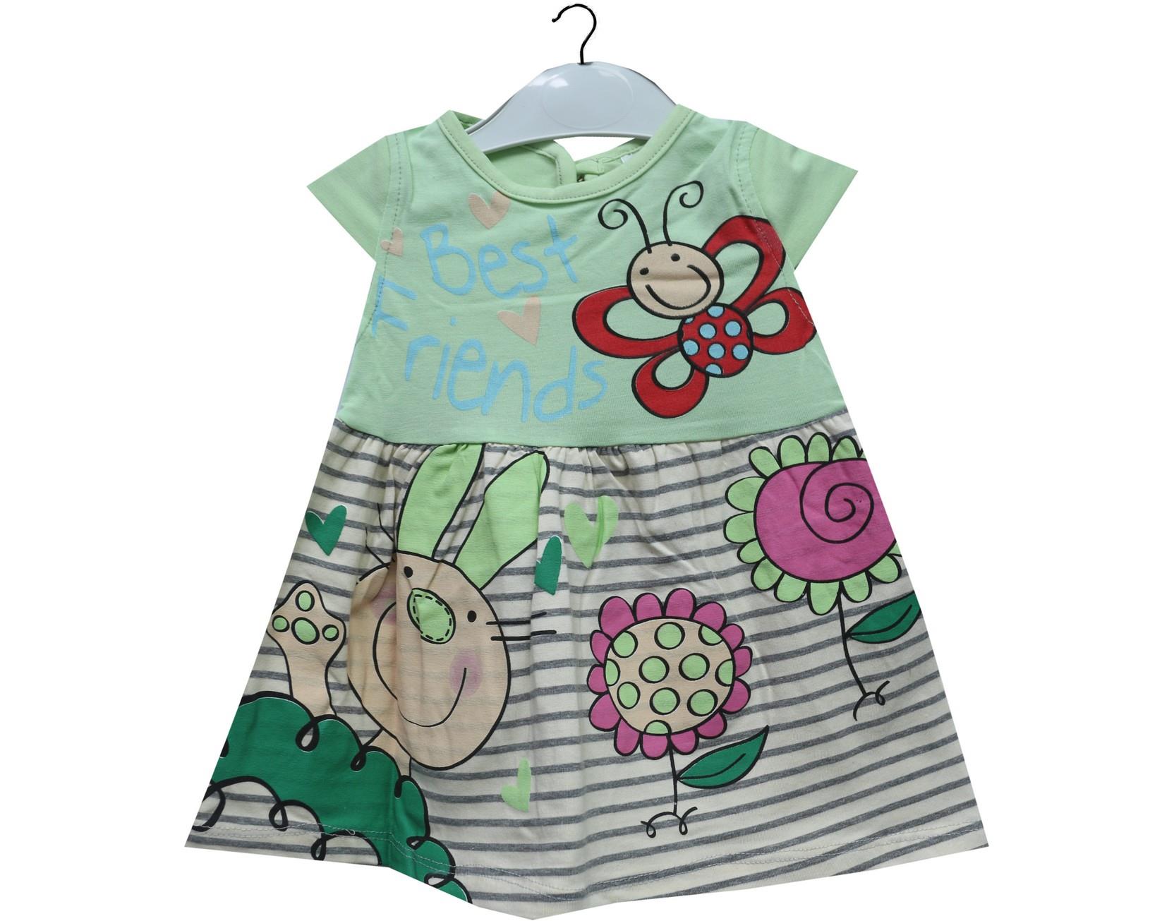 6039 toptan kız elbise 9-12-18 ay