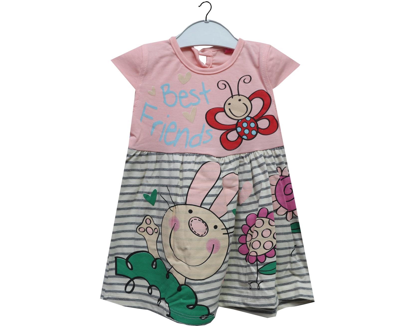 6039 toptan kız elbise 9-12-18 ay