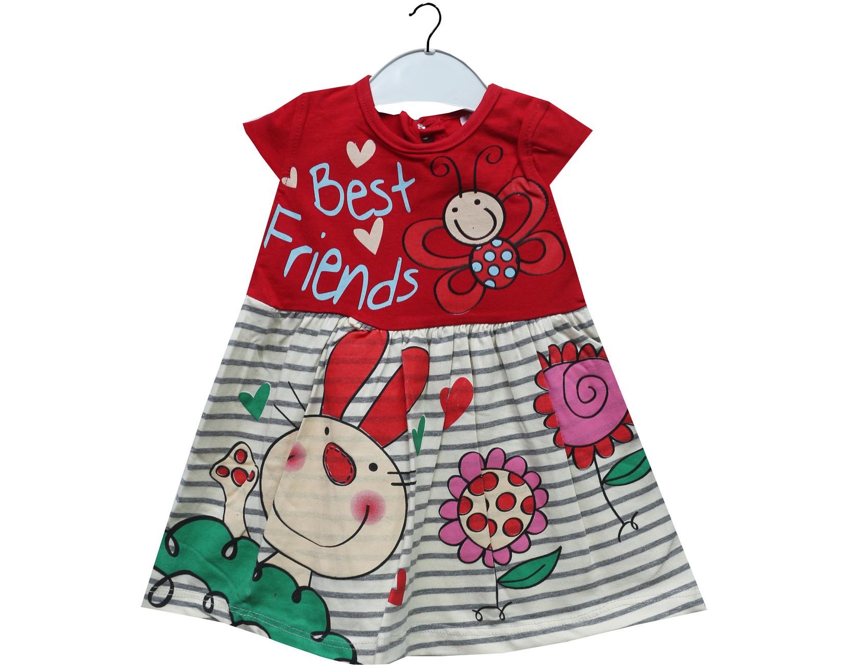 6039 toptan kız elbise 9-12-18 ay