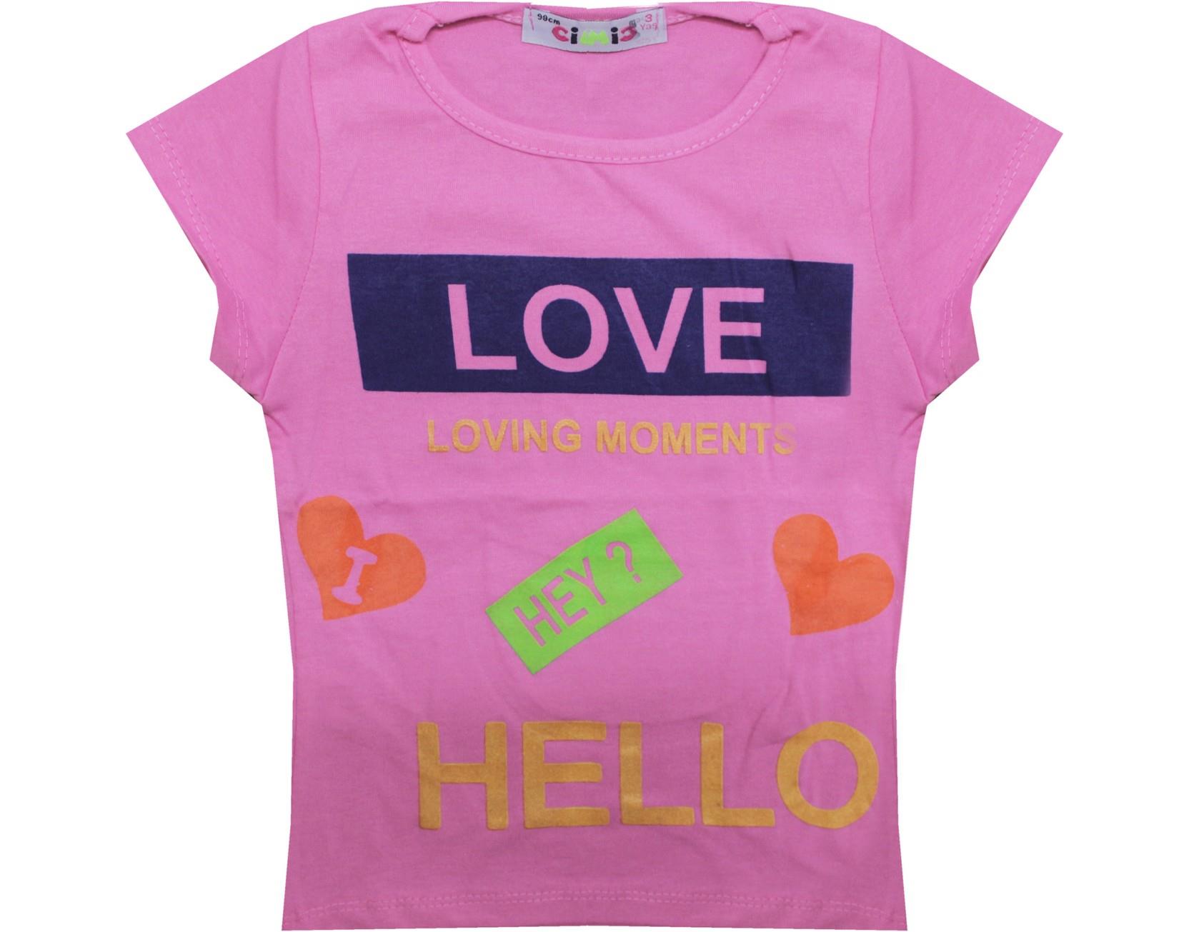 1015 toptan kız çocuk t-shirt 3-4-5-6-7 yaş