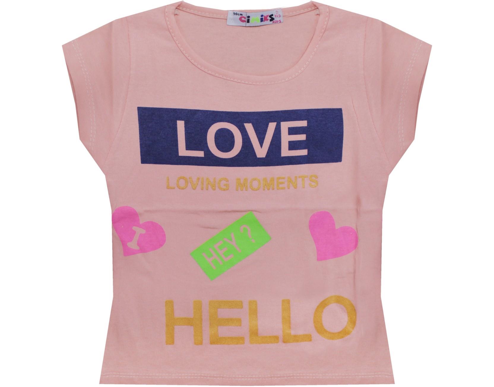 1015 оптом детские летние футболки для девочек на 3-4-5-6-7 лет