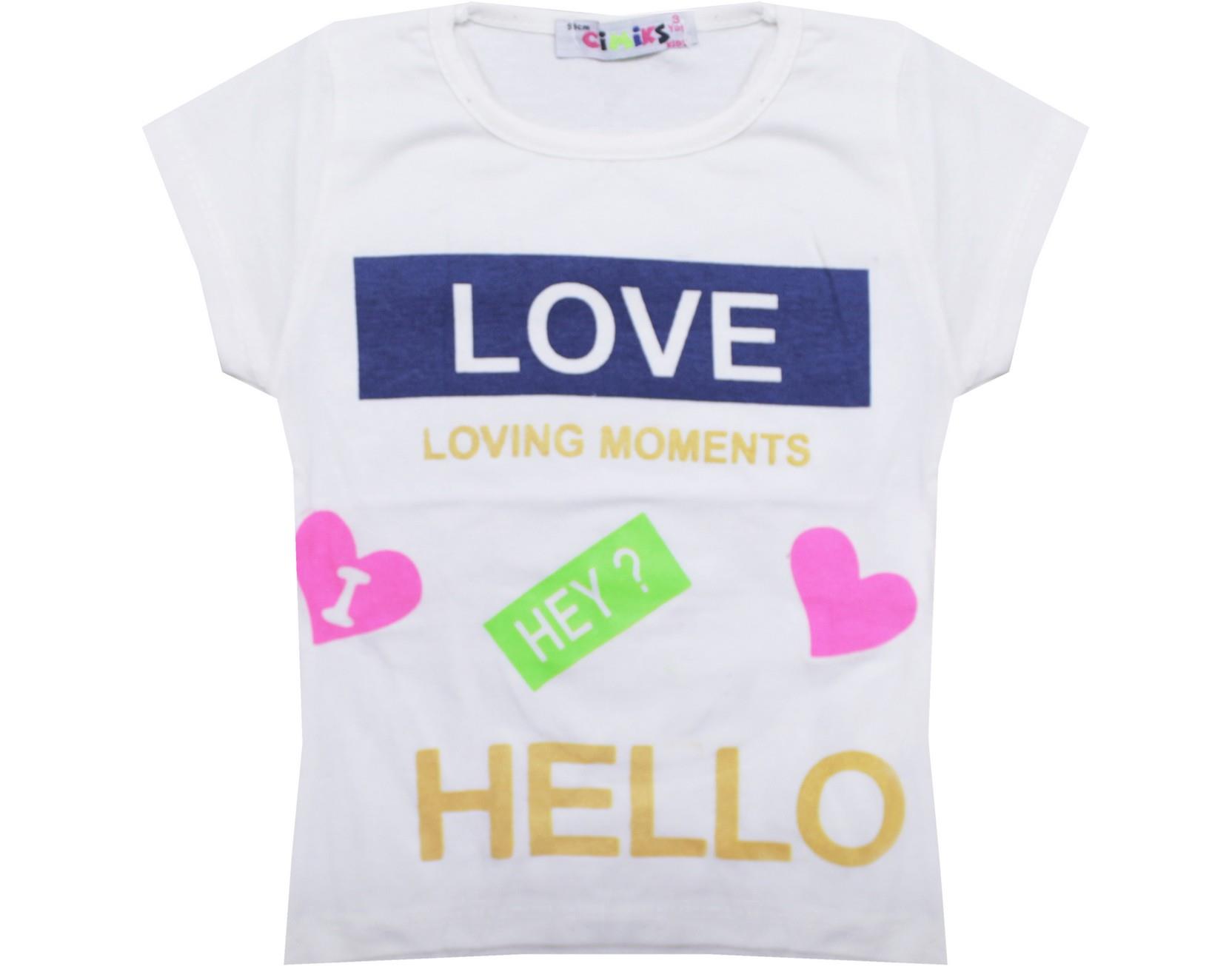 1015 оптом детские летние футболки для девочек на 3-4-5-6-7 лет