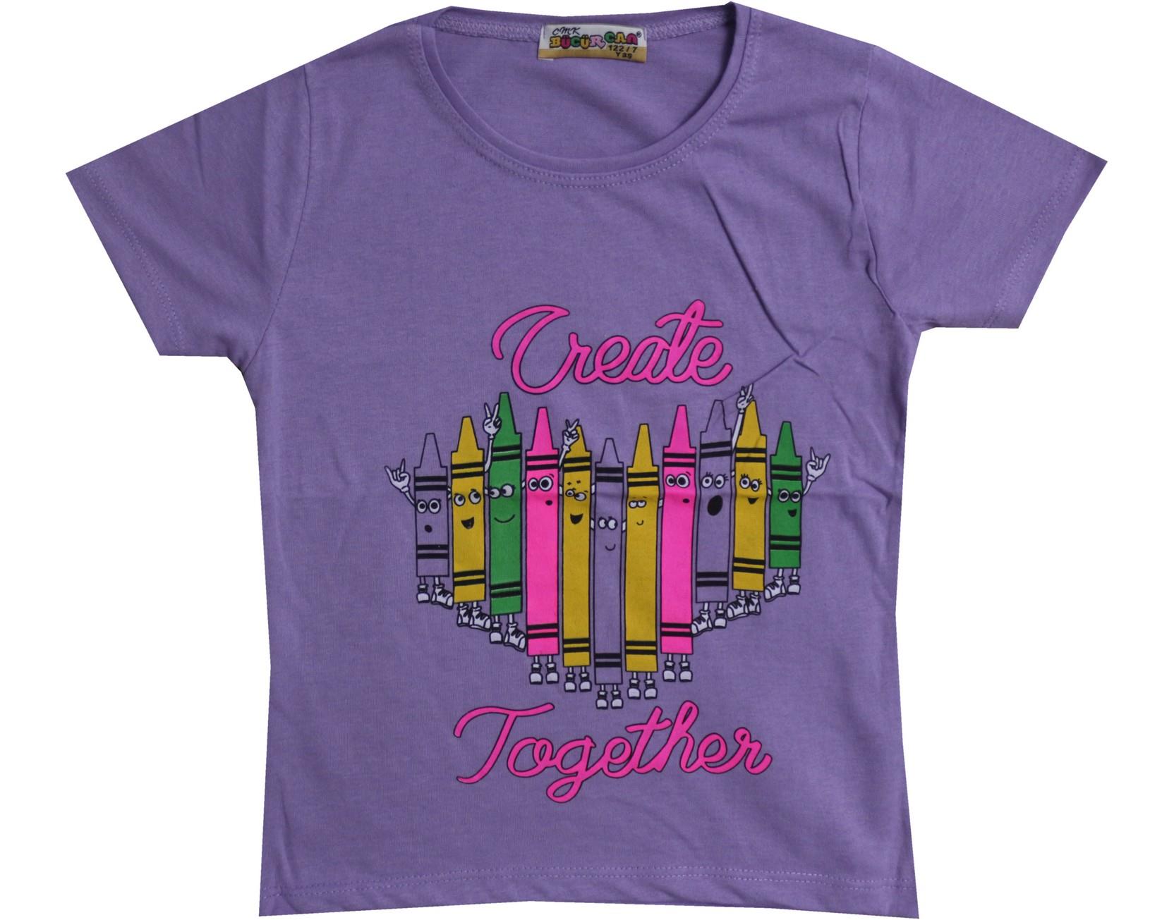 110350 wholesale girls t-shirts 3-4-5-6-7 years