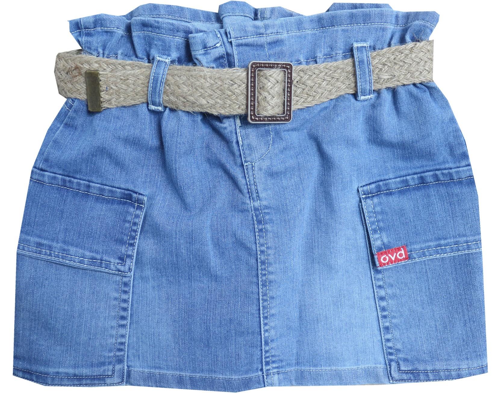 6943 оптом детские джинсовые юбки для девочек на 4-5-6-7 лет 