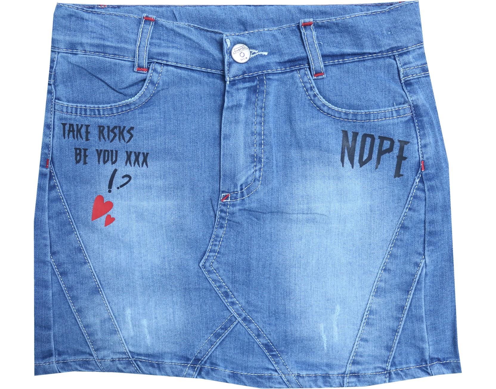 6944 оптом детские джинсовые юбки для девочек на 6-7-8 лет