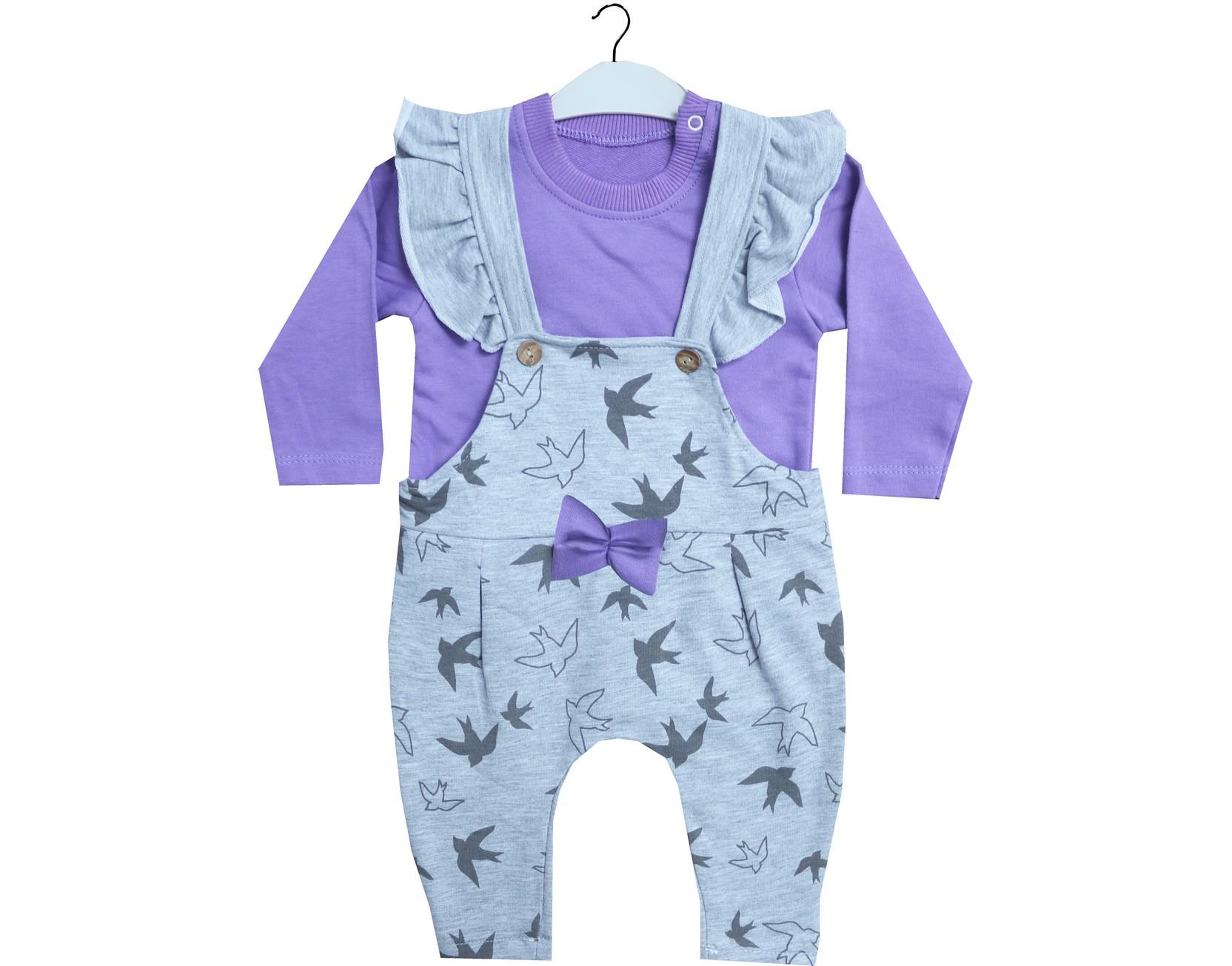 505 оптом детские трикотажные комбинезоны с кофточкой для младенцев на 6-12-18-24 месяцев