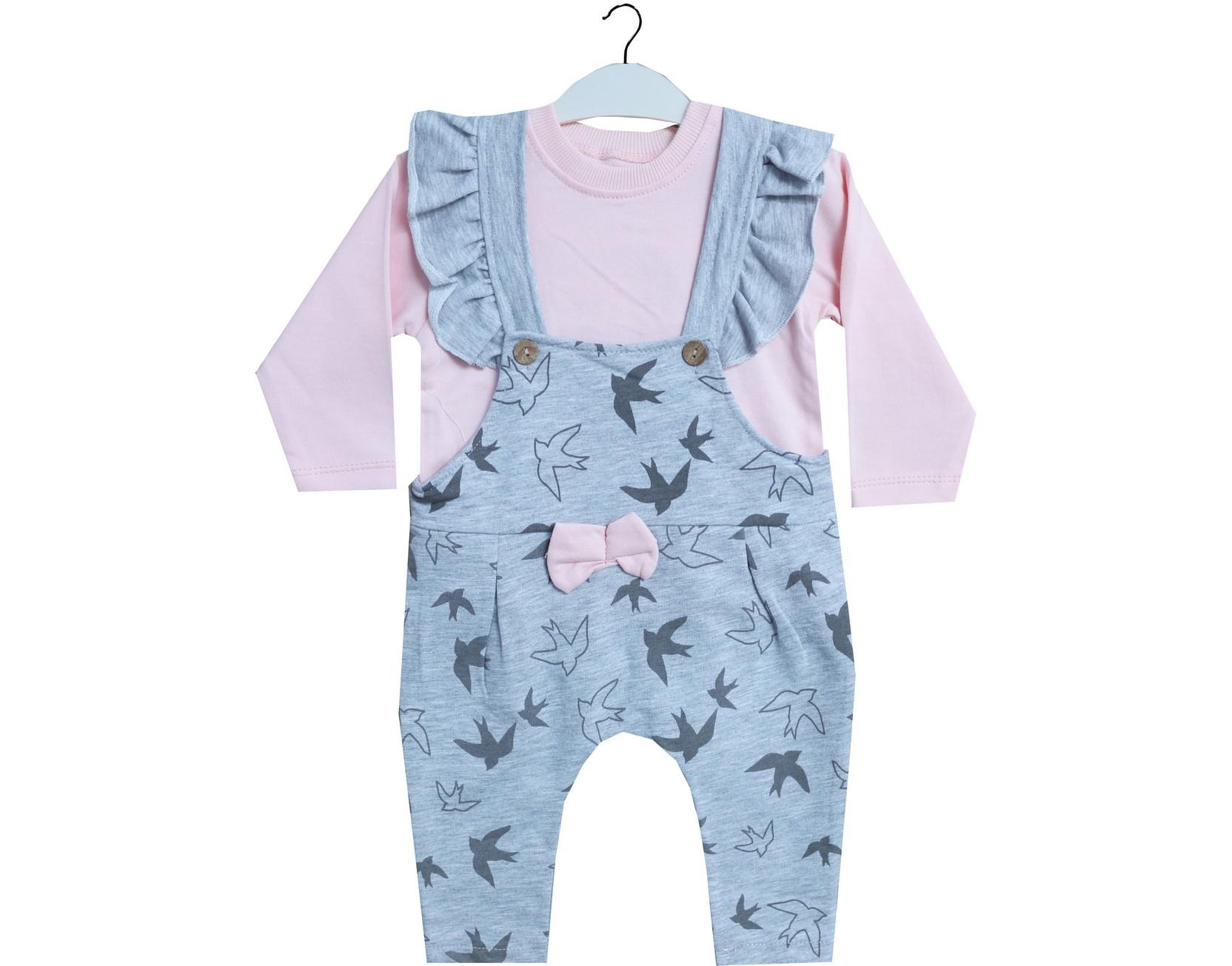 505 оптом детские трикотажные комбинезоны с кофточкой для младенцев на 6-12-18-24 месяцев