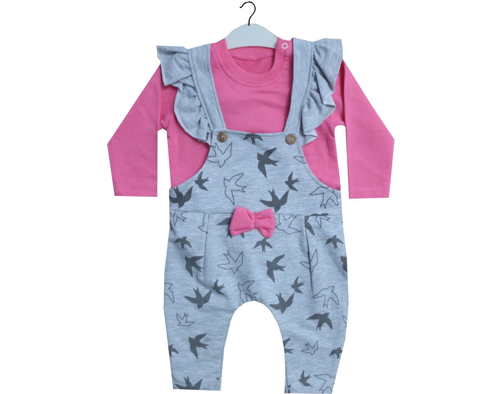 505 оптом детские трикотажные комбинезоны с кофточкой для младенцев на 6-12-18-24 месяцев