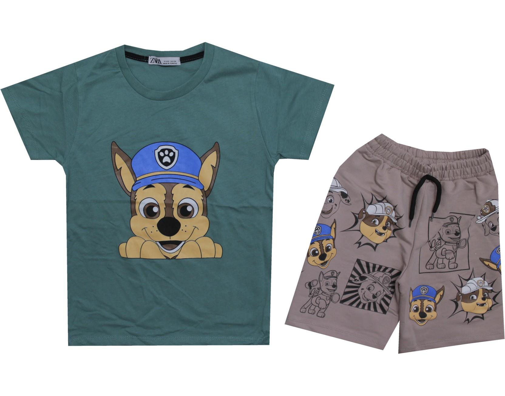 110845 оптом детские летние костюмы-двойки,футболки с шортами для мальчиков на 7-8-9-10 лет