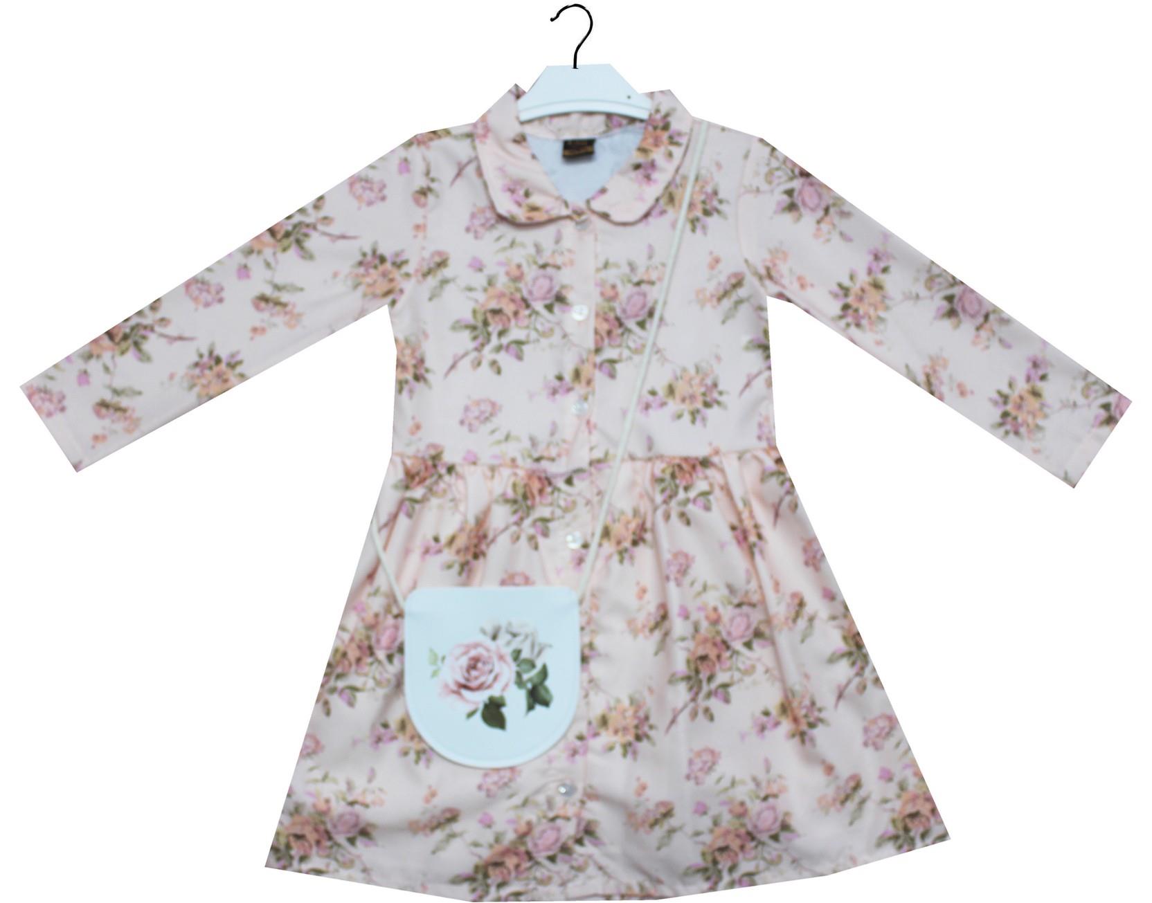 5120 оптом детские демисезонные платья для девочек на 6-7-8-9 лет  