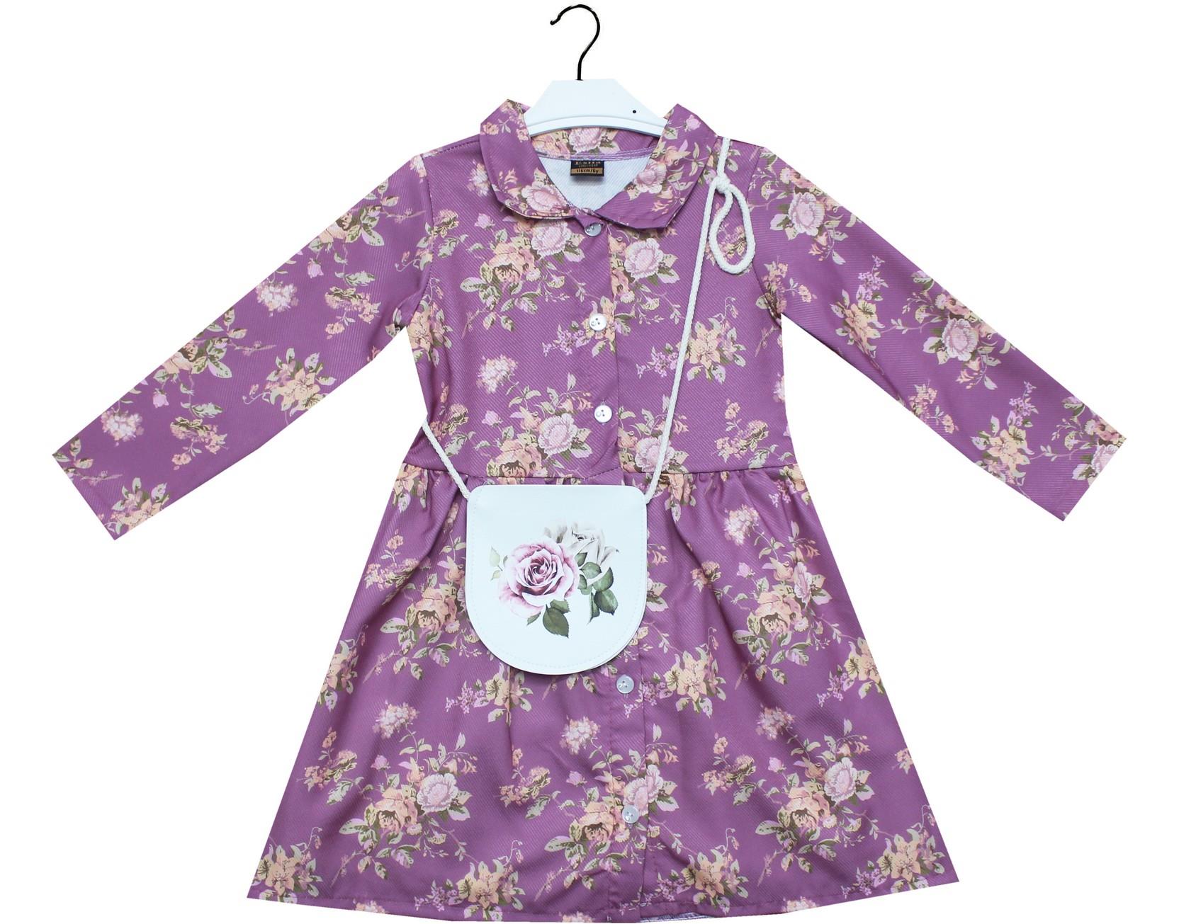 5120 оптом детские демисезонные платья для девочек на 6-7-8-9 лет  