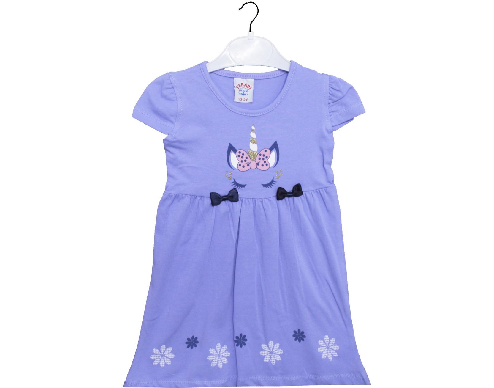 2552 оптом детские летние трикотажные повседневные платья для девочек на 2-3-4-5 лет