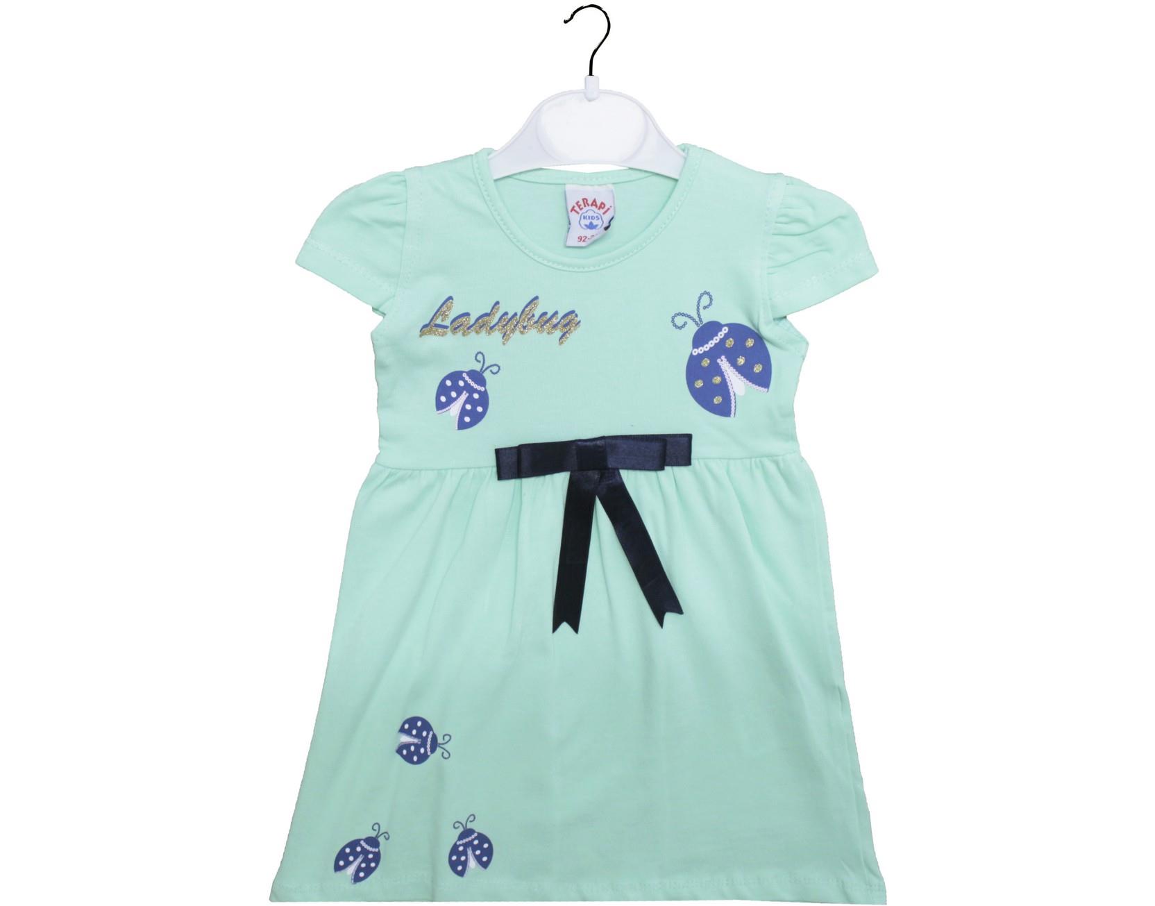 2552 оптом детские летние трикотажные повседневные платья для девочек на 2-3-4-5 лет