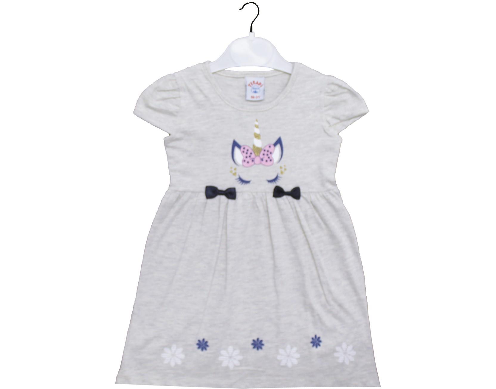 2552 оптом детские летние трикотажные повседневные платья для девочек на 2-3-4-5 лет