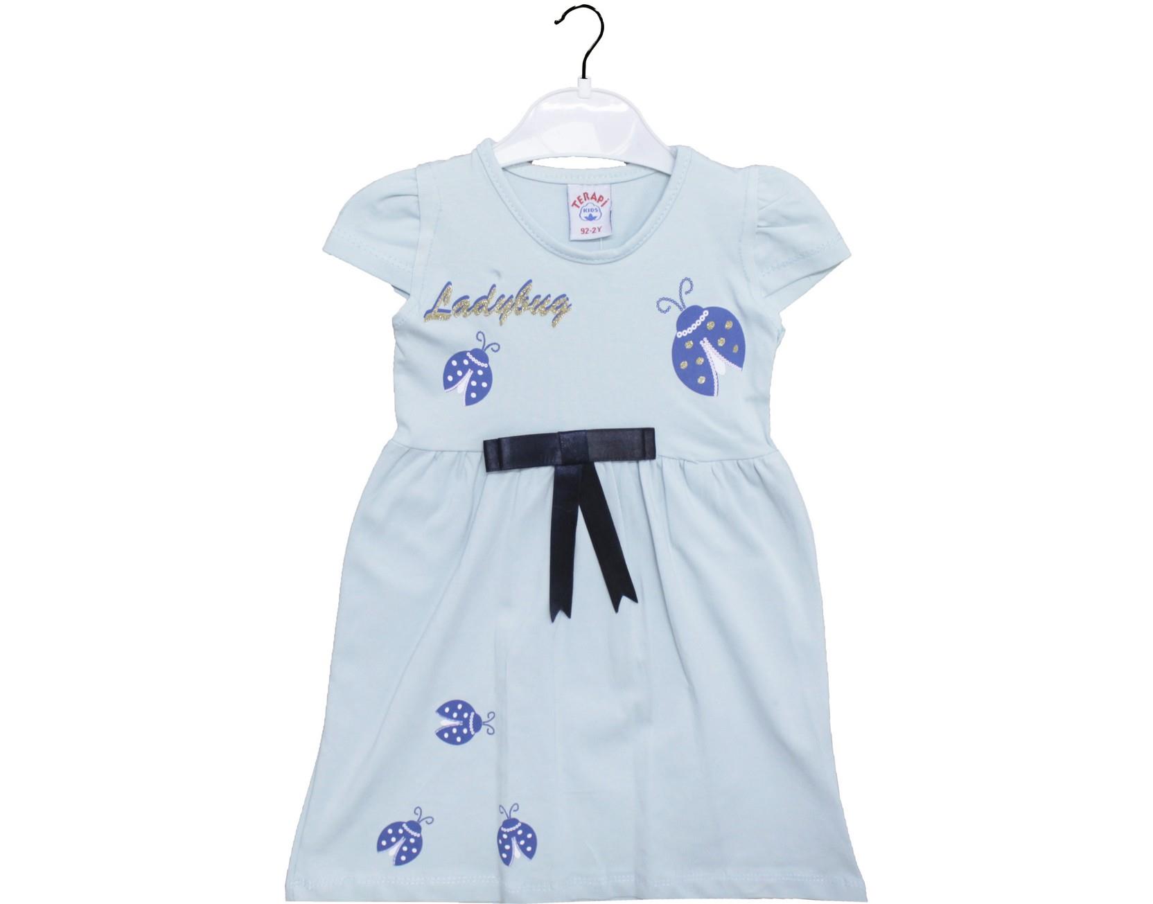 2552 оптом детские летние трикотажные повседневные платья для девочек на 2-3-4-5 лет