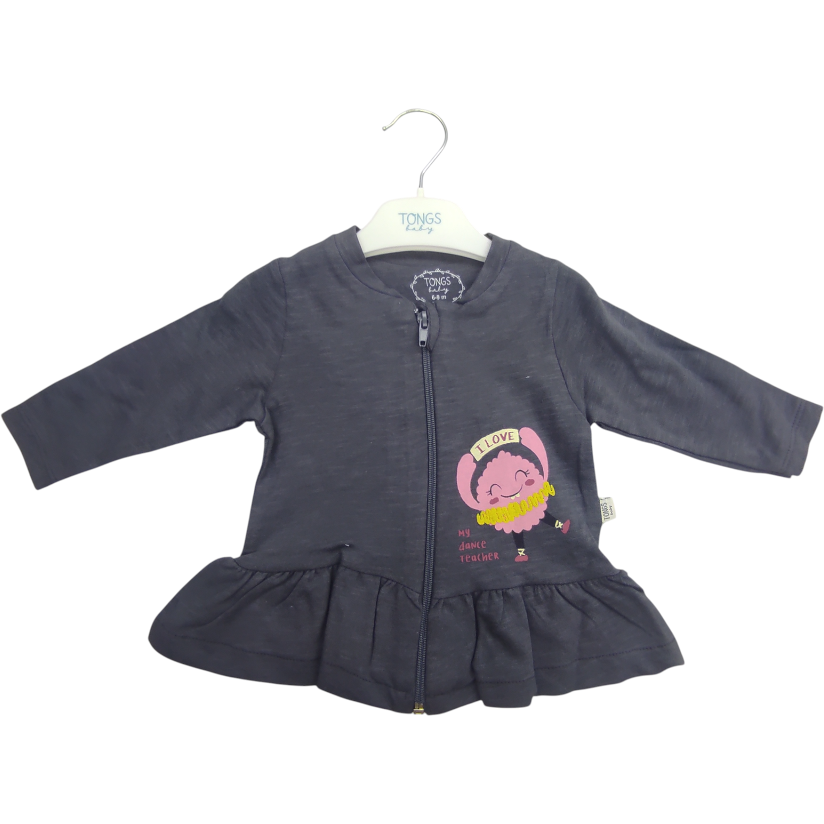 4419 wholesale children's spring-autumn zipper cardigans for infants aged 6-9-12-18-24 months