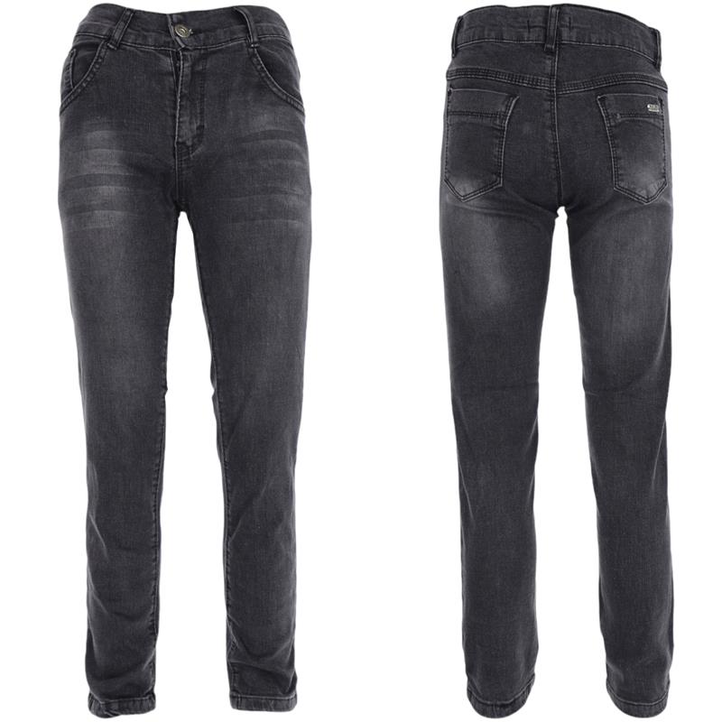 6004 gri kız erkek çocuk kot pantolonlar toptan 8/12 yaş