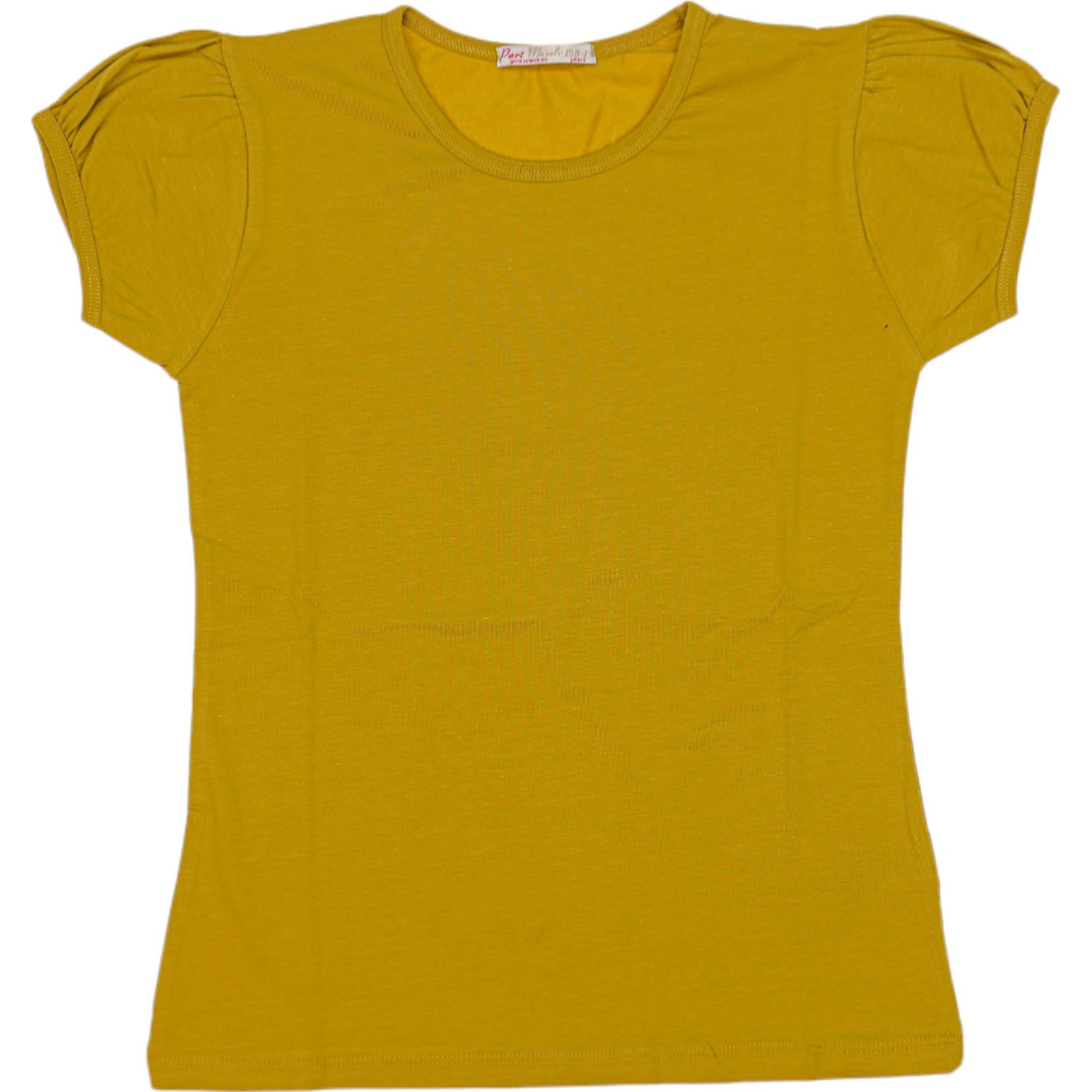 10862 wholesale children's summer plain T-shirts for girls for 13-14-15-16 years