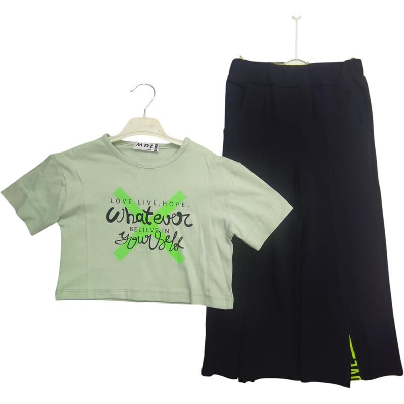 2065 toptan  3-6 yaş arası kız çocuklar için yazlık ikili takım 