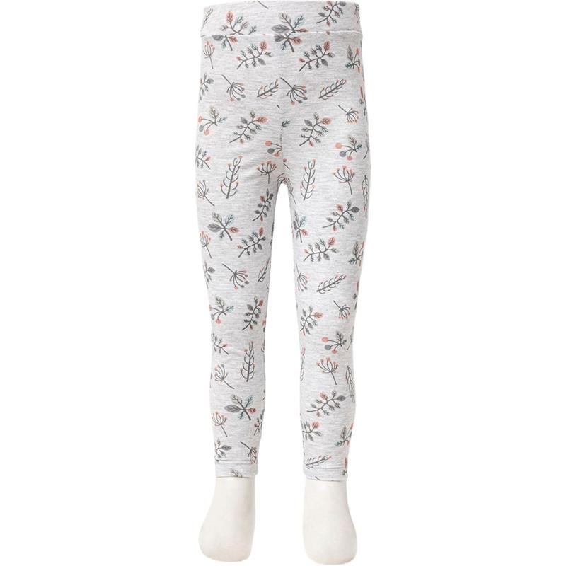 80314 toptan 9-10-11-12  yaş kız çocuklar için yaprak desenli  taytlar 