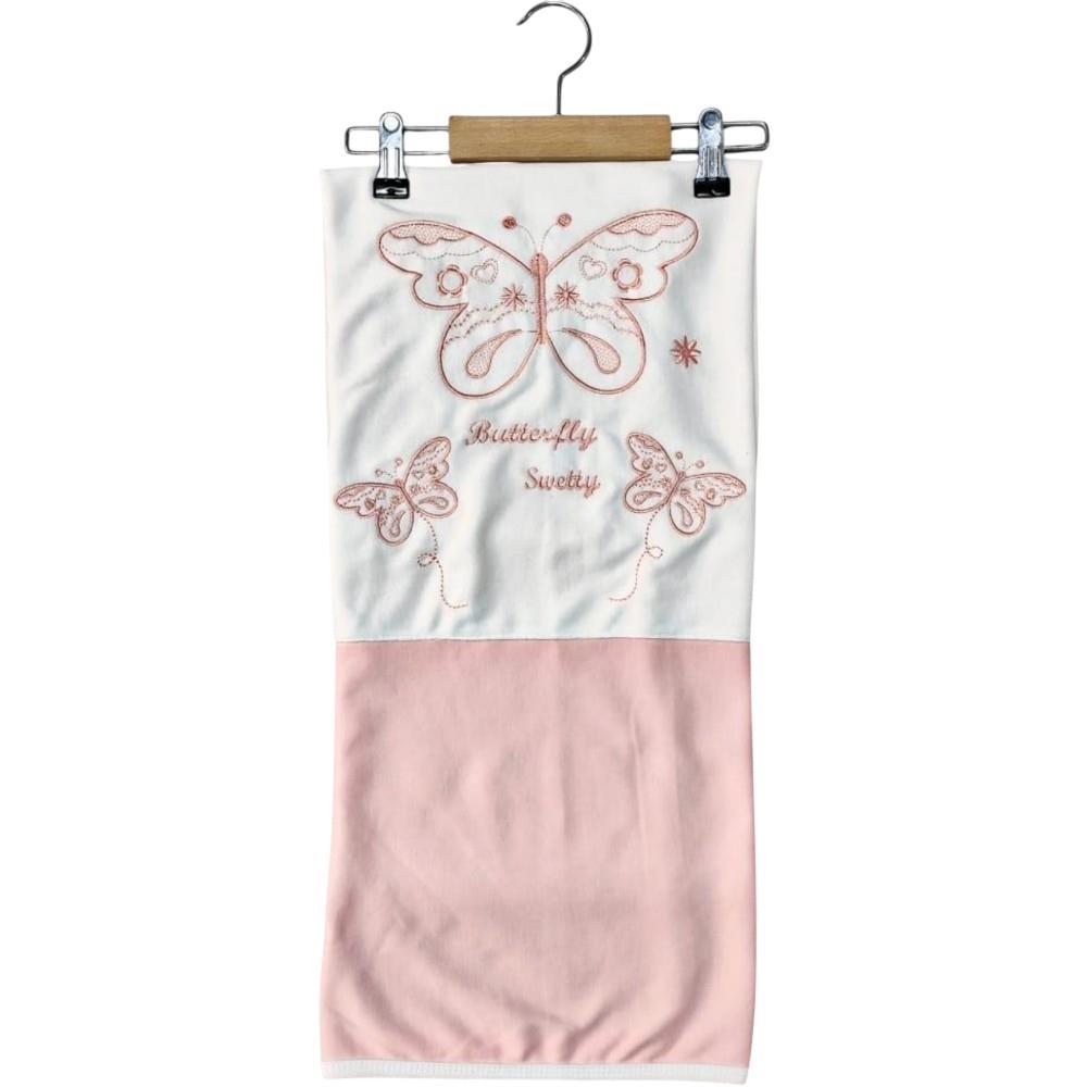 7606 wholesale "butterfly" embroidered children's blankets