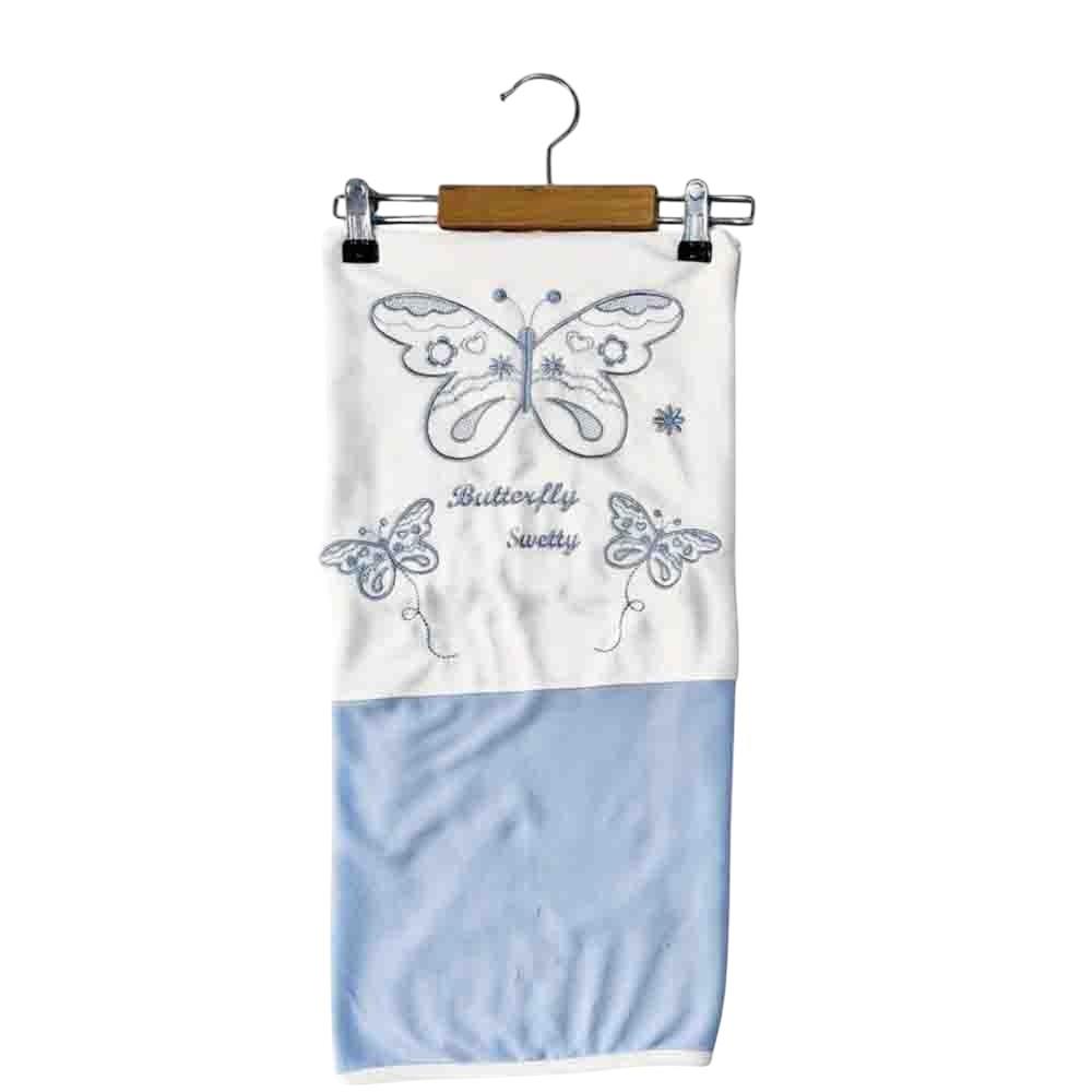 7606 wholesale "butterfly" embroidered children's blankets