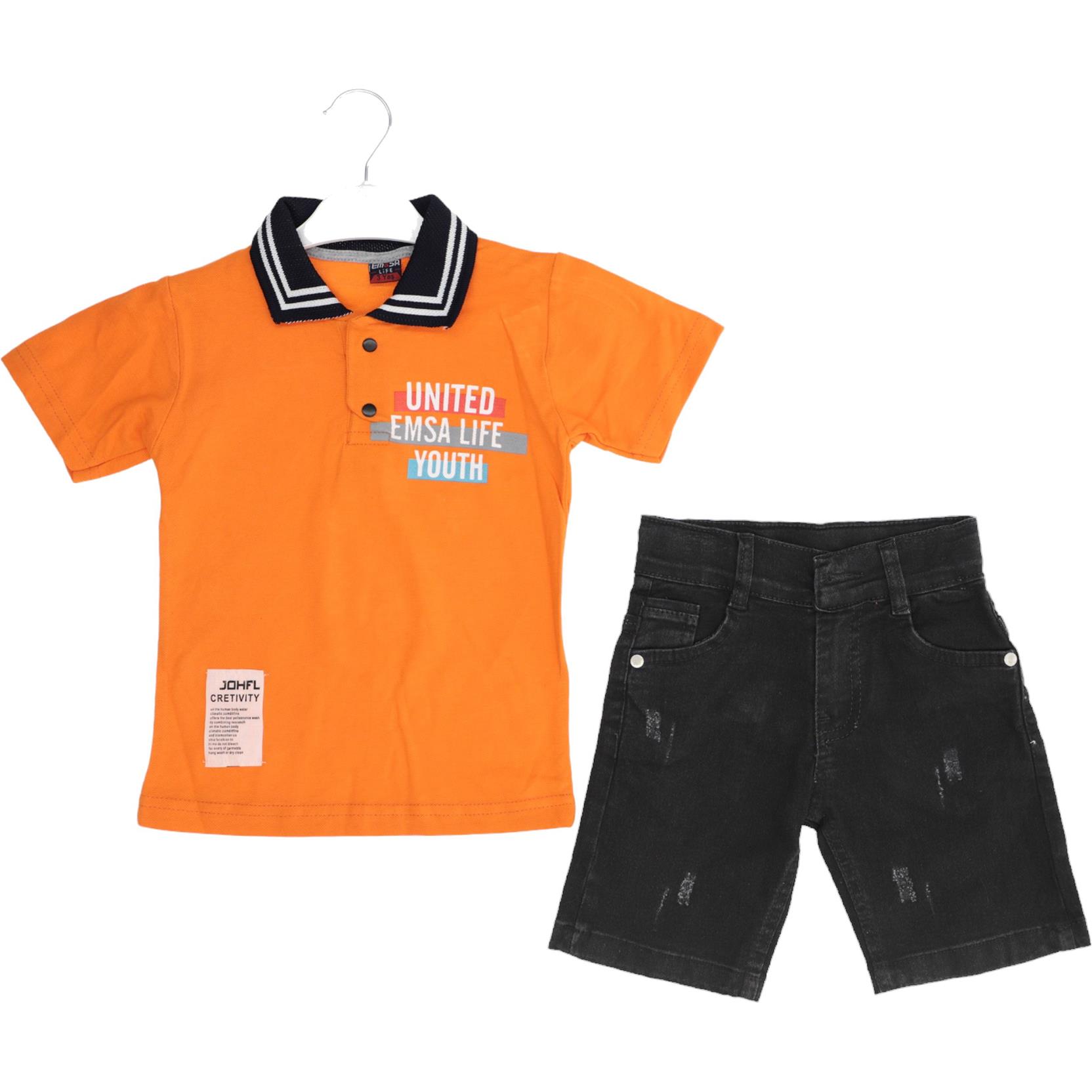 3062 Lakos t-shirt - jeans capri summer children's luxury suit 8-9-10-11-12 ages
