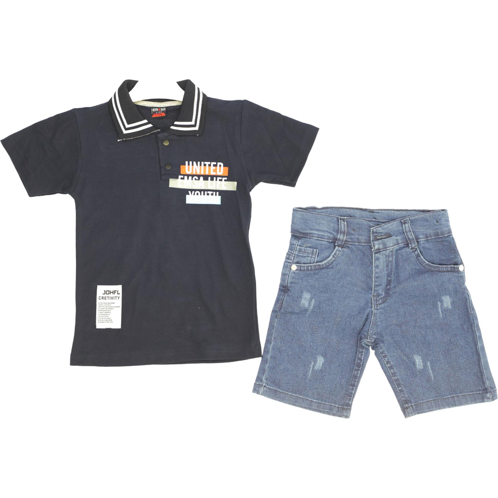 3062 Lakos t-shirt - jeans capri summer children's luxury suit 8-9-10-11-12 ages