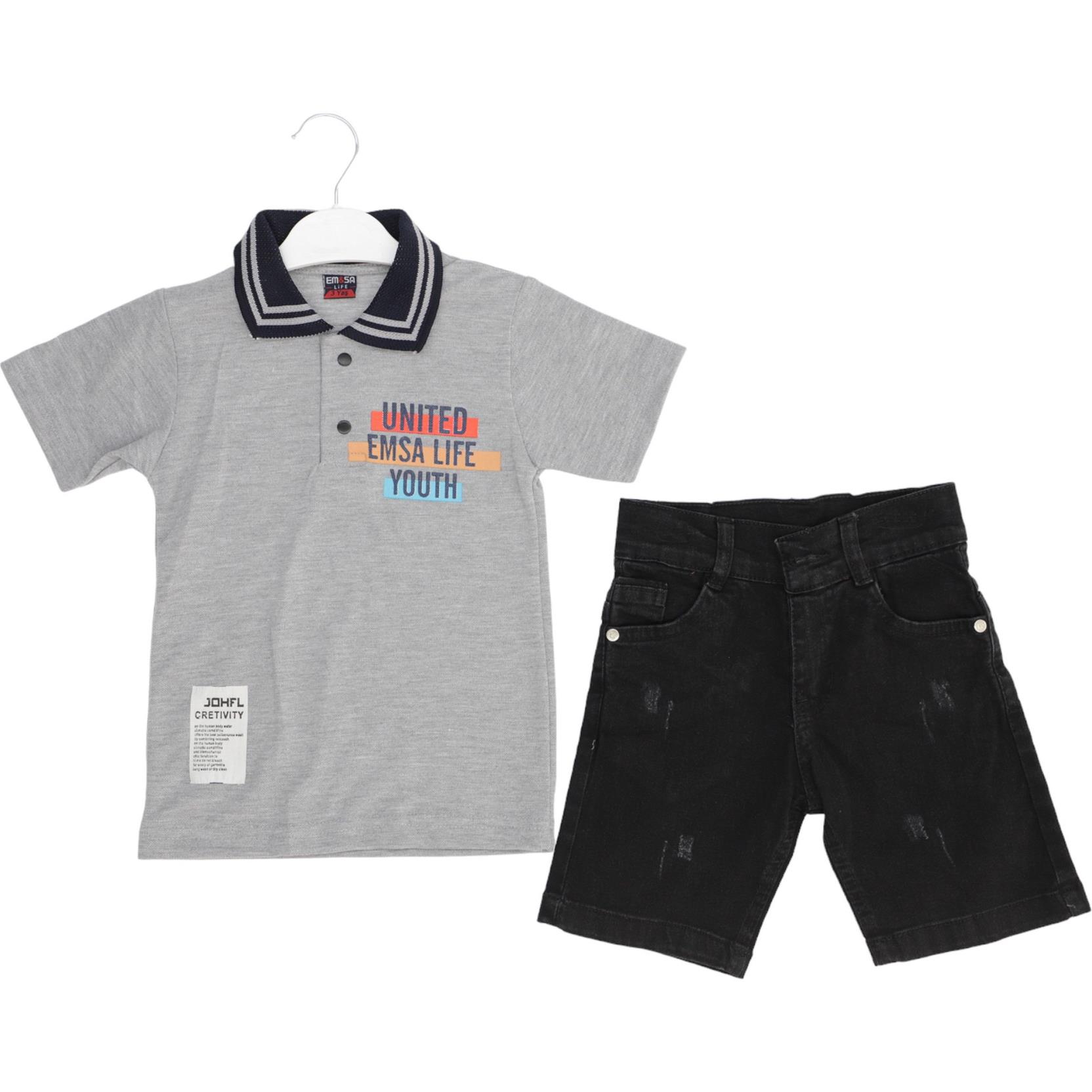 3062 Lakos t-shirt - jeans capri summer children's luxury suit 8-9-10-11-12 ages