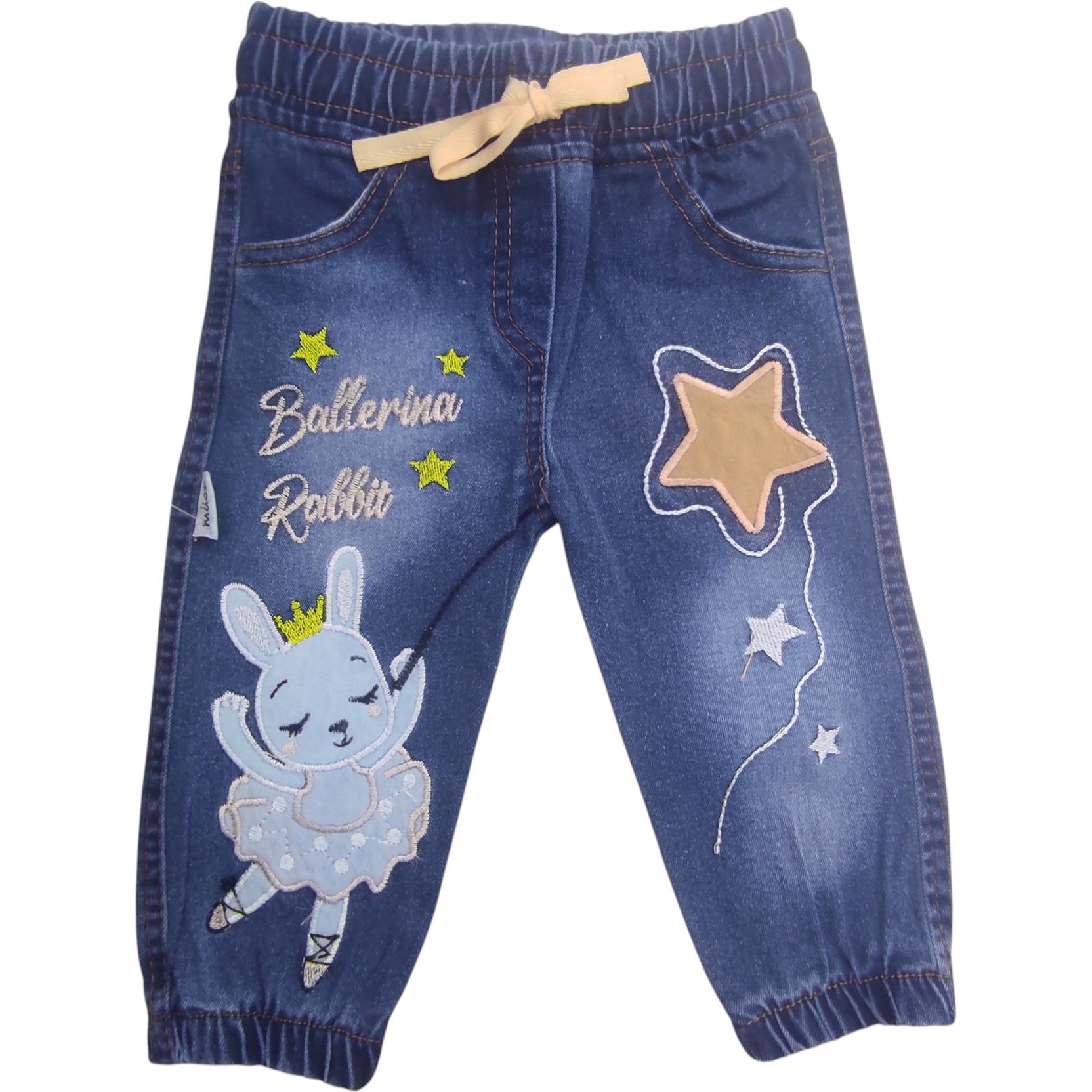 2015 toptan 6/24 aylık bebekler için  yıldız desenli kot pantolon