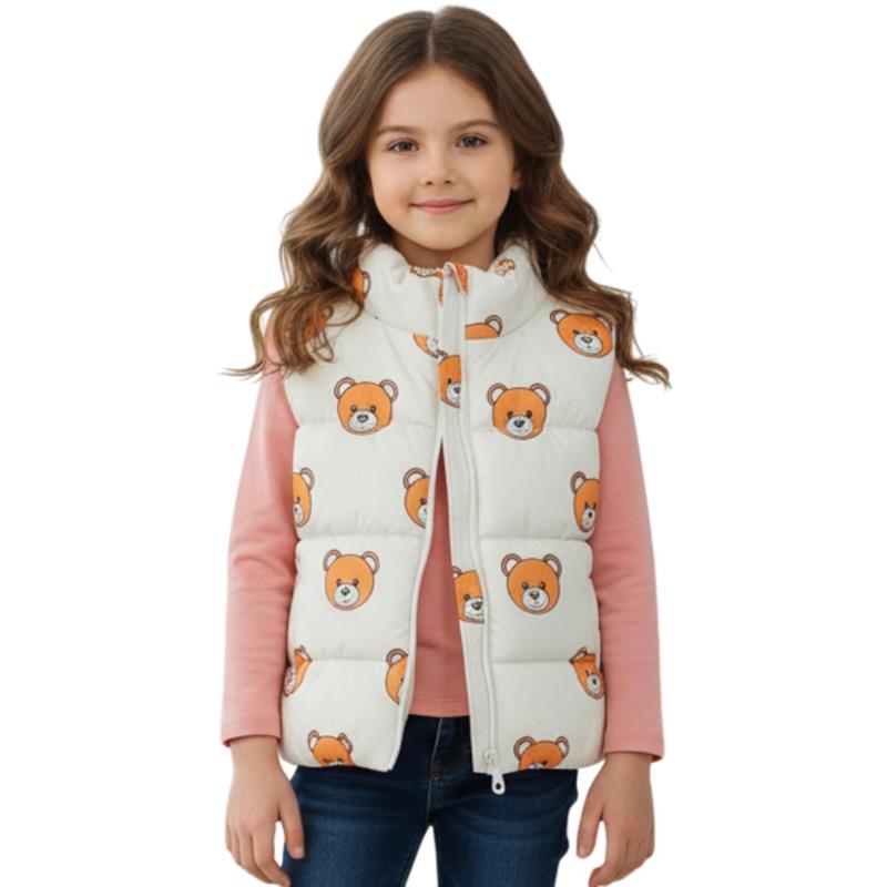 260 toptan 3-4-5 yaş arası kız çocuklar için elyaflı çocuk mevsimlik yelek