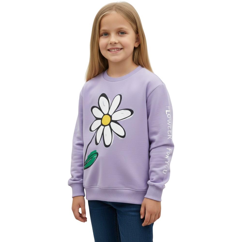 3091 SWEAT 9-10-11-12 YAŞ PAPATYA