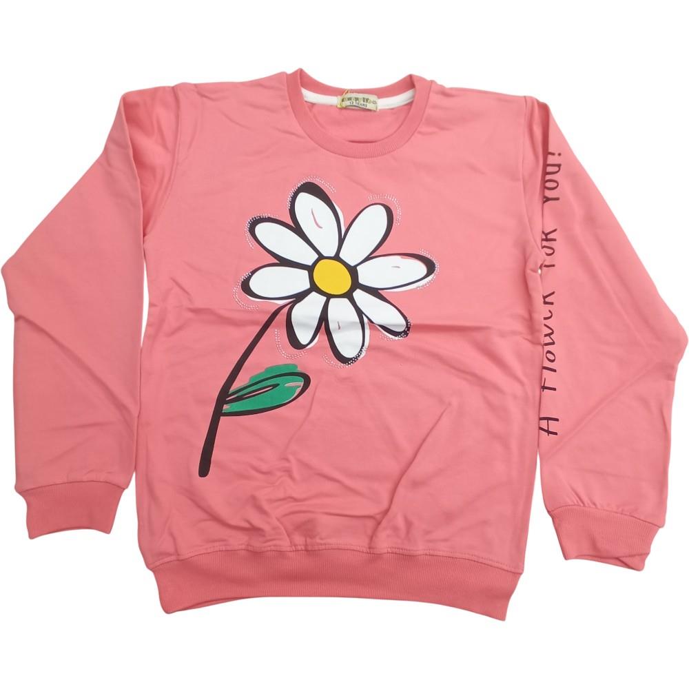 3091 SWEAT 9-10-11-12 YAŞ PAPATYA