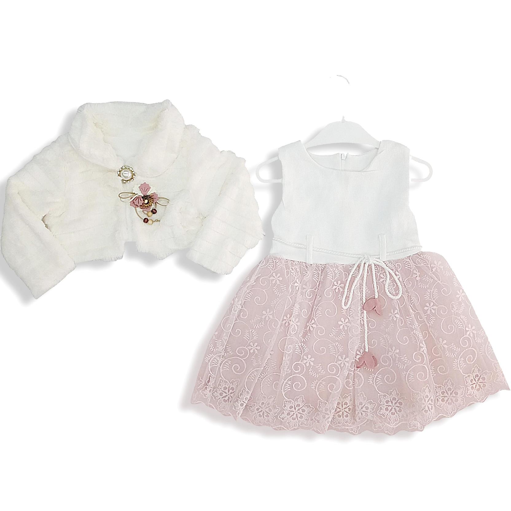 2008 تاجر الجملة فستان طفلة من التول القطيفة بعمر 1-2-3-4 سنوات