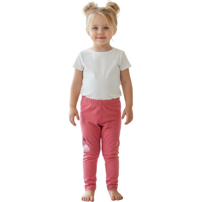 80341 toptan 5-8 yaş arası kız çocukları için "Balerin Kız" işlemeli  tayt