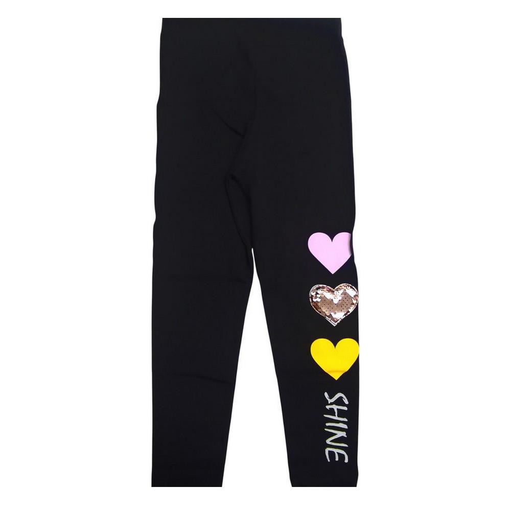 80342 оптом детские лосины с сердечком и с стразами для девочек на 5-8 лет