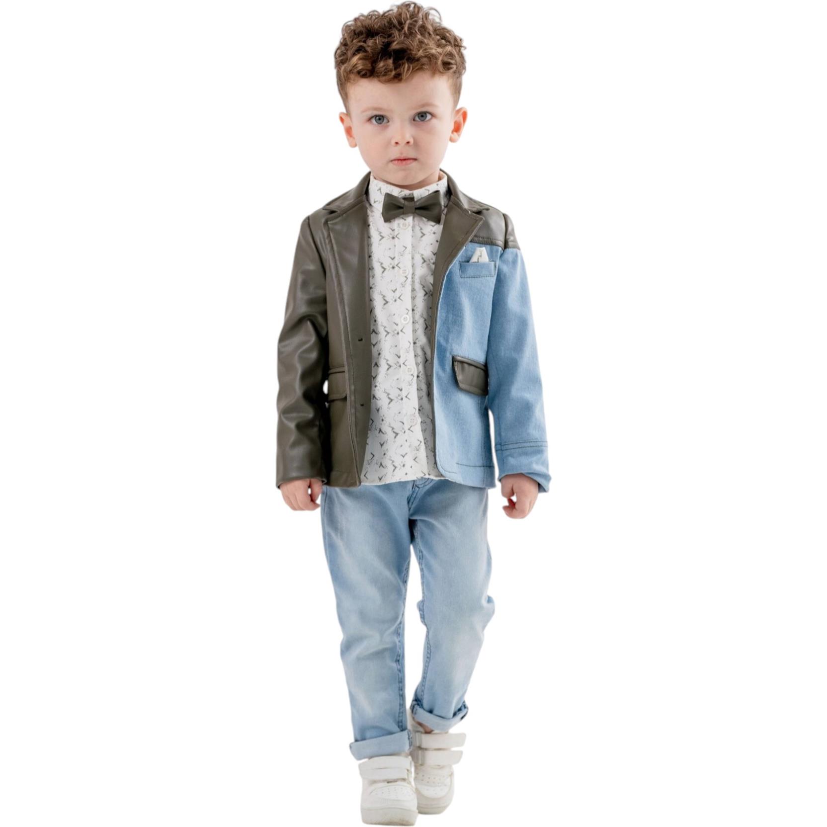 4013 muhteşem erkek çocuk kıyafetleri toptan 1/4 yaş