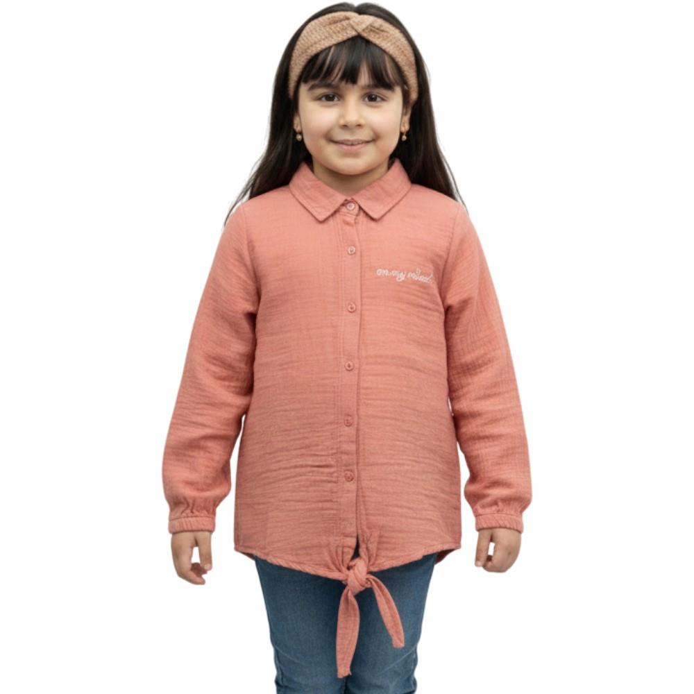 11382 toptan 9-12 yaş arası kız çocuklar için mevsimlik gömlek